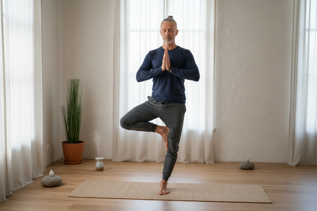 Warum ich mit 65 Jahren auch Yoga & Pilates für Männer designe