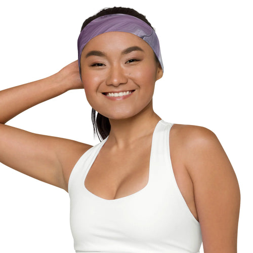 Lila Sport-Stirnband 
feuchtigkeitsabsorbierend für Yoga und Running