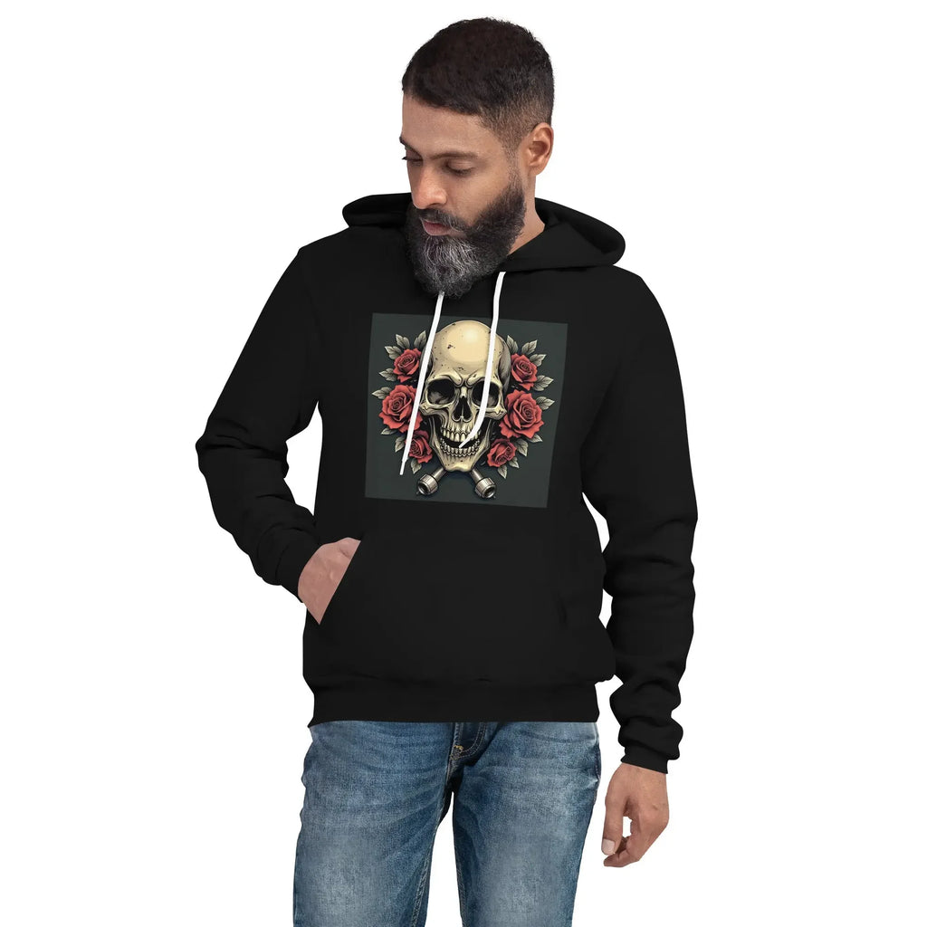 Unisex Premium Hoodie in Schwarz - Vorderansicht"