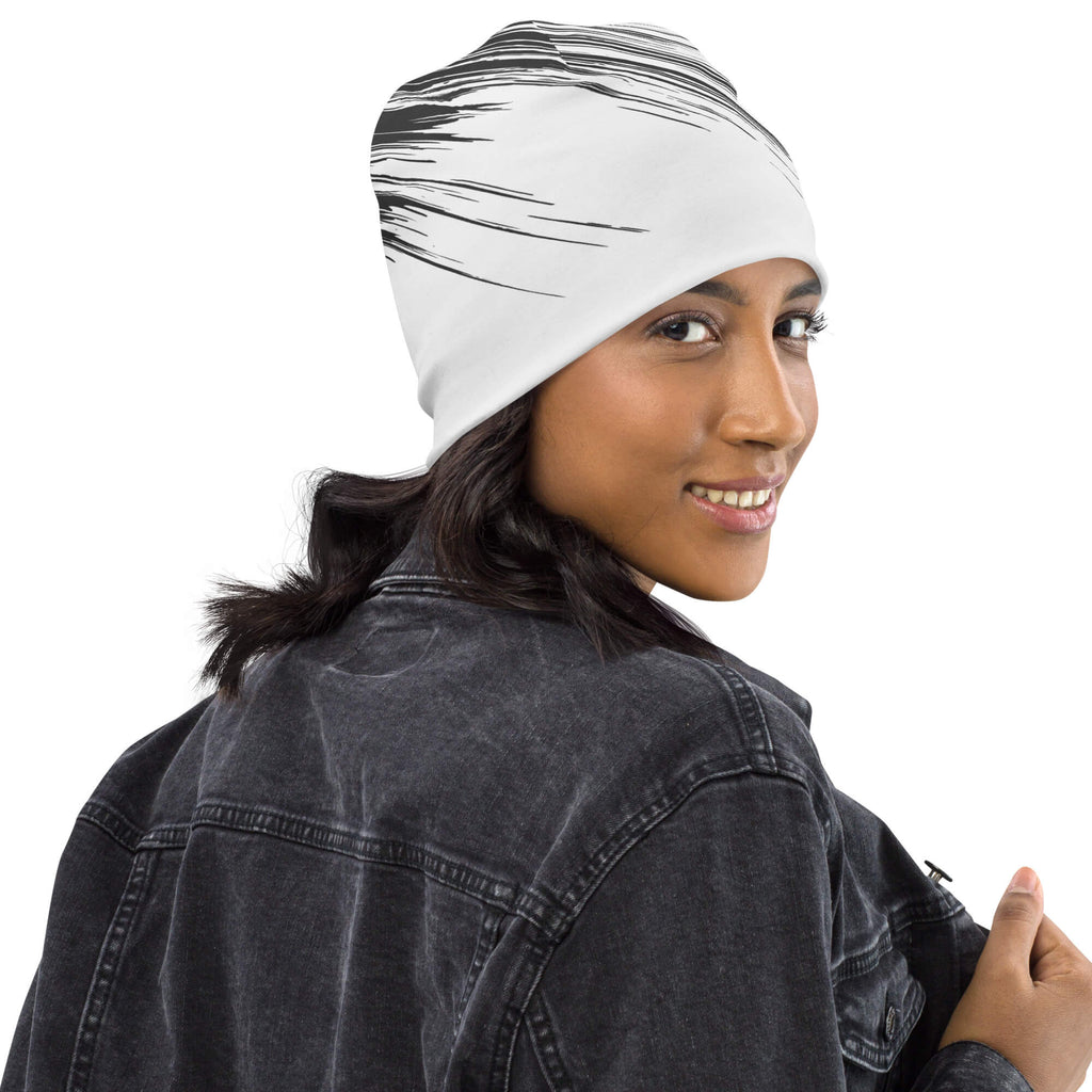 Allover-Beanie – Warme Strickmütze für Herbst & Winter - famora-style