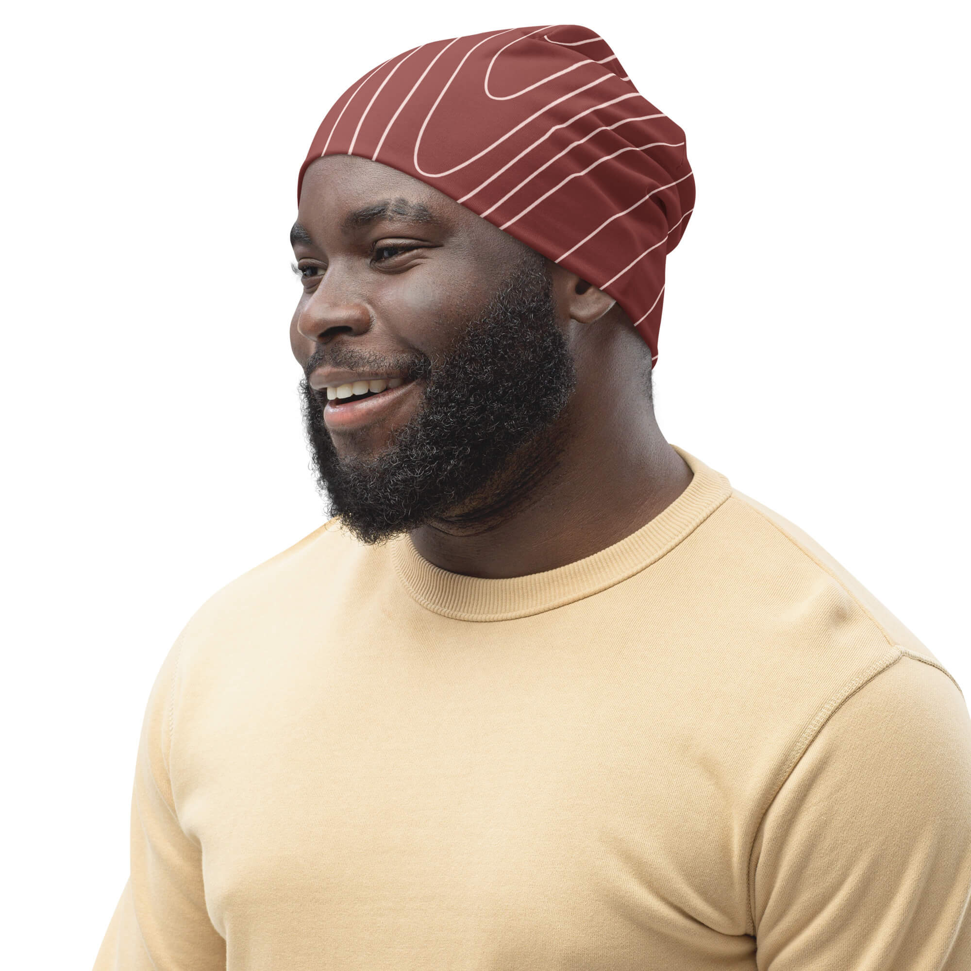 Allover-Beanie – Warme Strickmütze für Herbst & Winter - famora-style