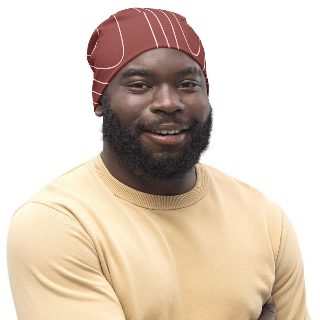 Allover-Beanie – Warme Strickmütze für Herbst & Winter - famora-style