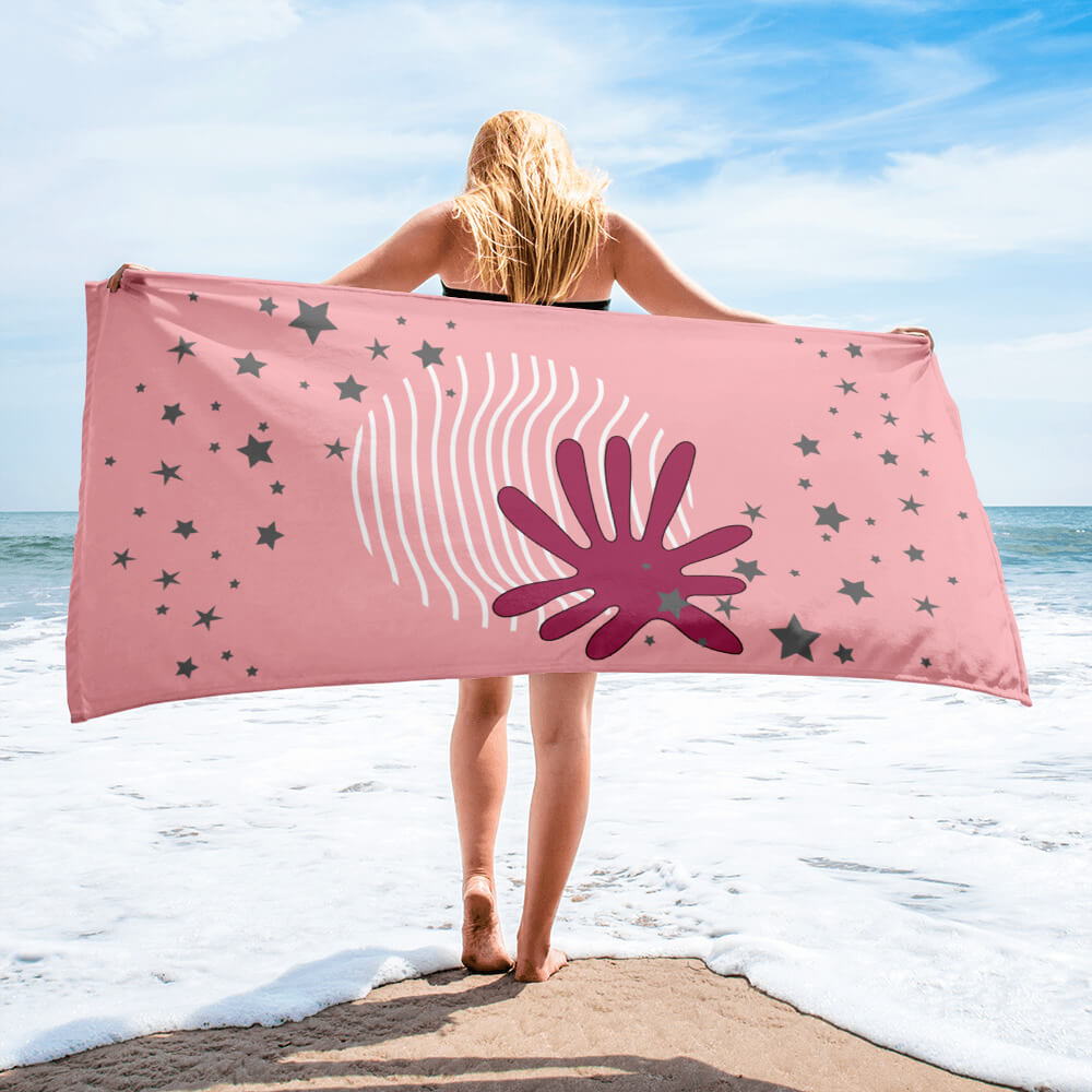 Beach-Handtuch mit Allover-Print - Lifestyle am Strand - famora-style 🌊