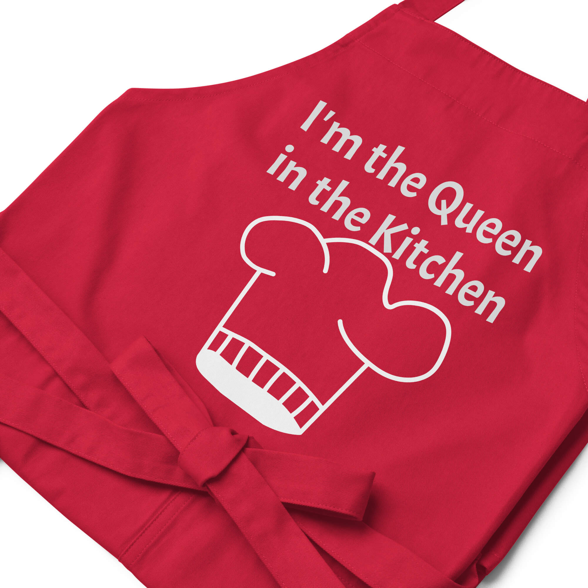 Grillschürze Baumwolle - Detailansicht Taschen
