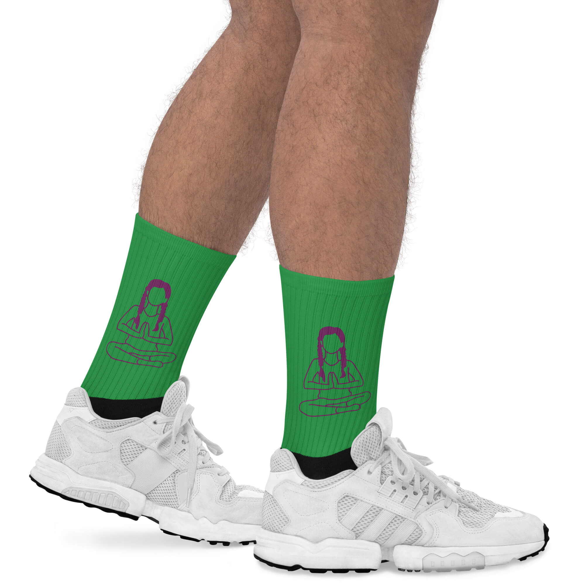 Unisex Socken mit buntem Design – Rechte Seite