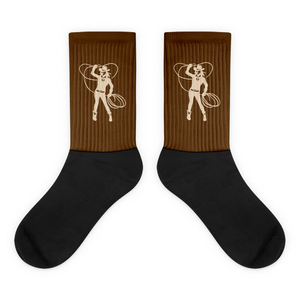 Bunte Socken flach liegend – Detailansicht des Farbdrucks