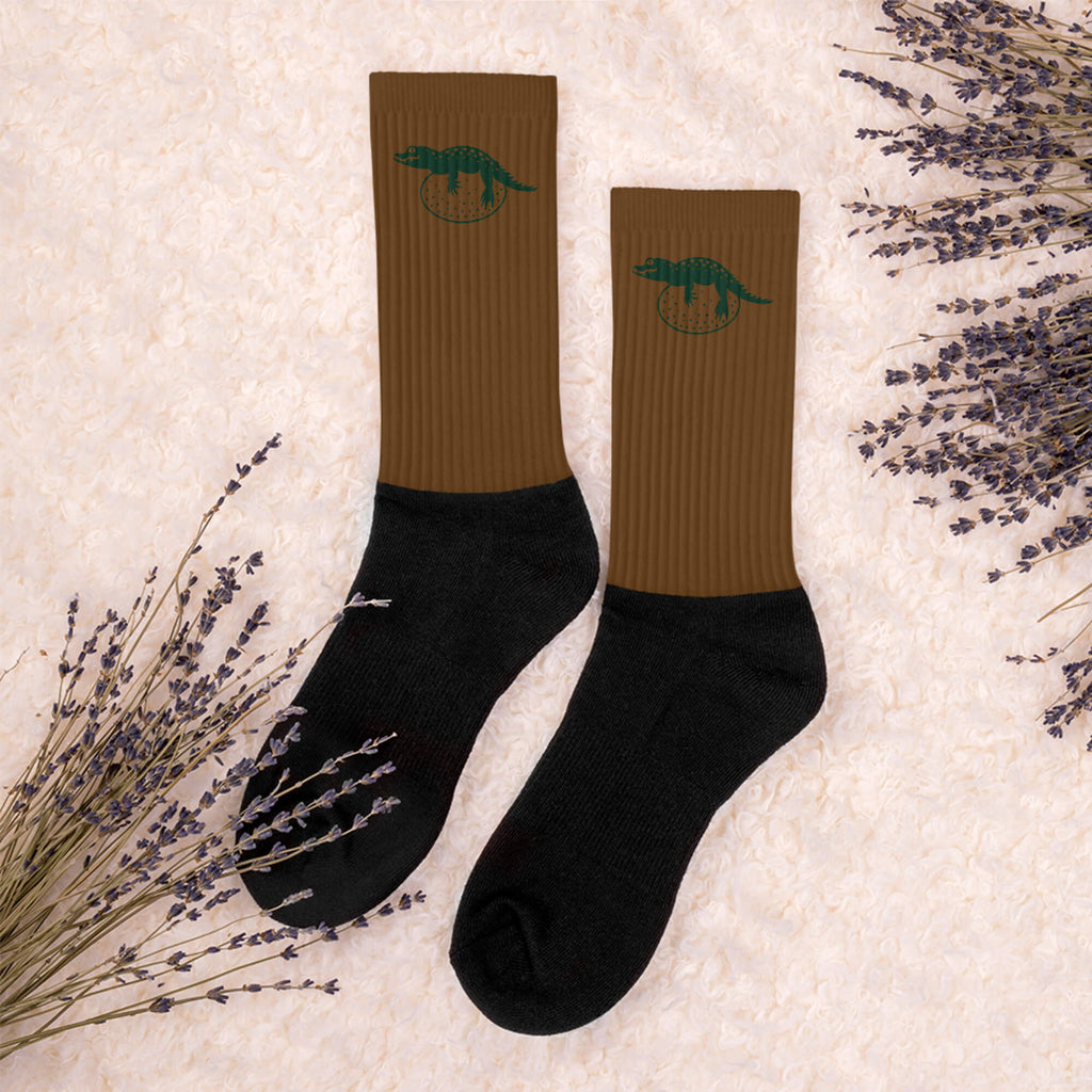 Atmungsaktive Socken mit gepolsterter Sohle – Linke Seite Detail