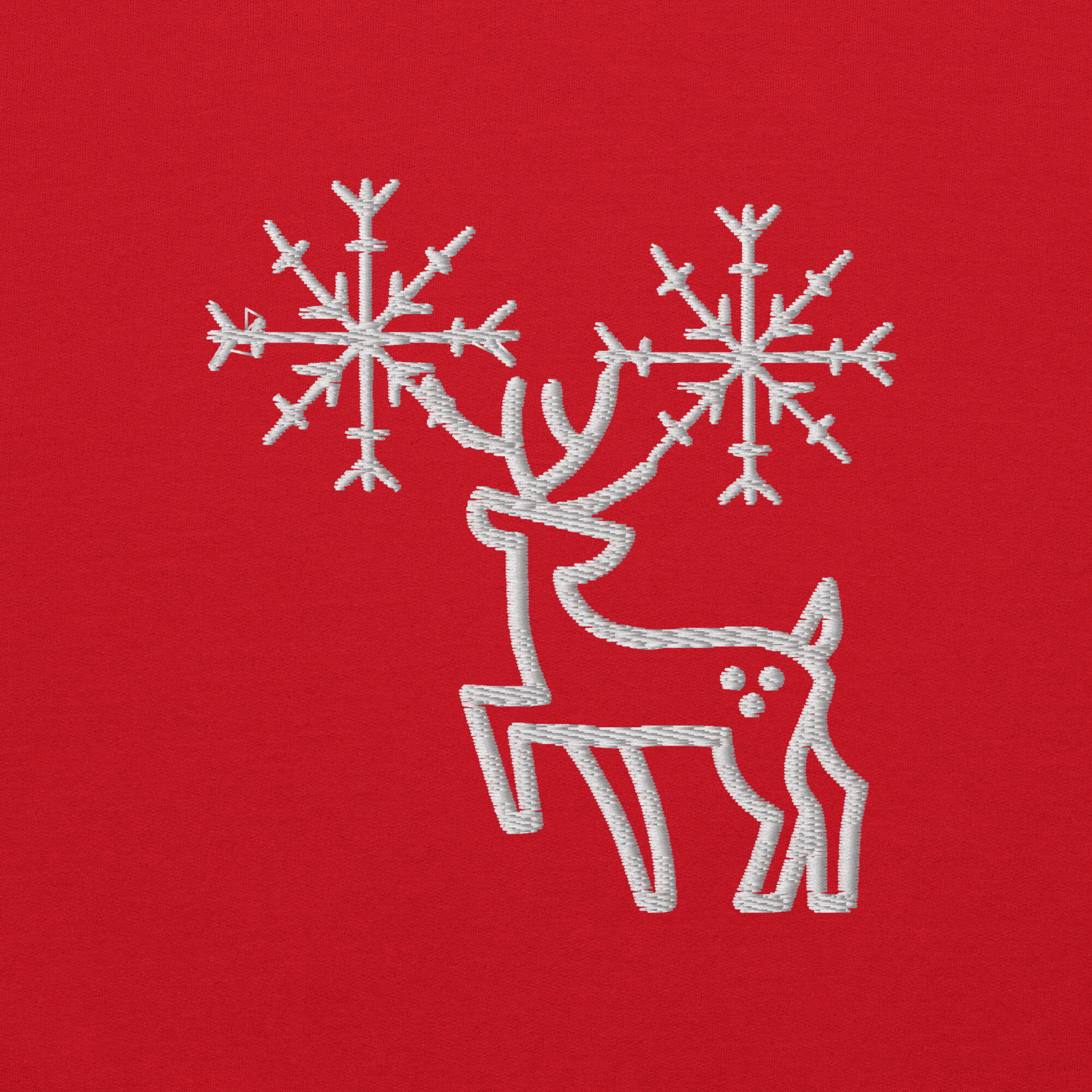 Weihnachtspullover Unisex - Detailansicht vorne - Weich und warm für festliche Tage