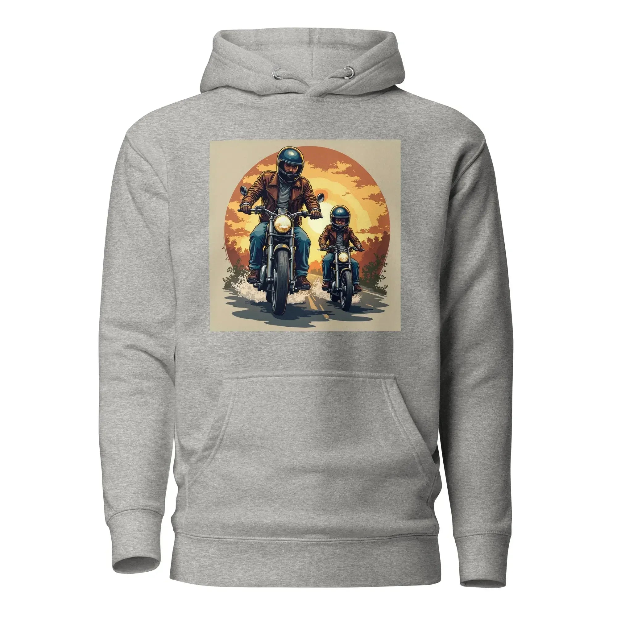 Unisex-Kapuzenpullover in Carbon Grey - Vorderansicht