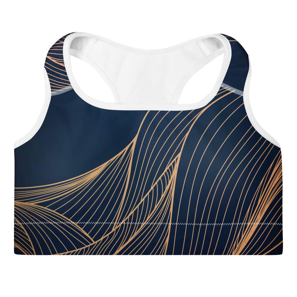 Blauer Sport-BH mit Polsterung – Perfekt für Workout und Training
