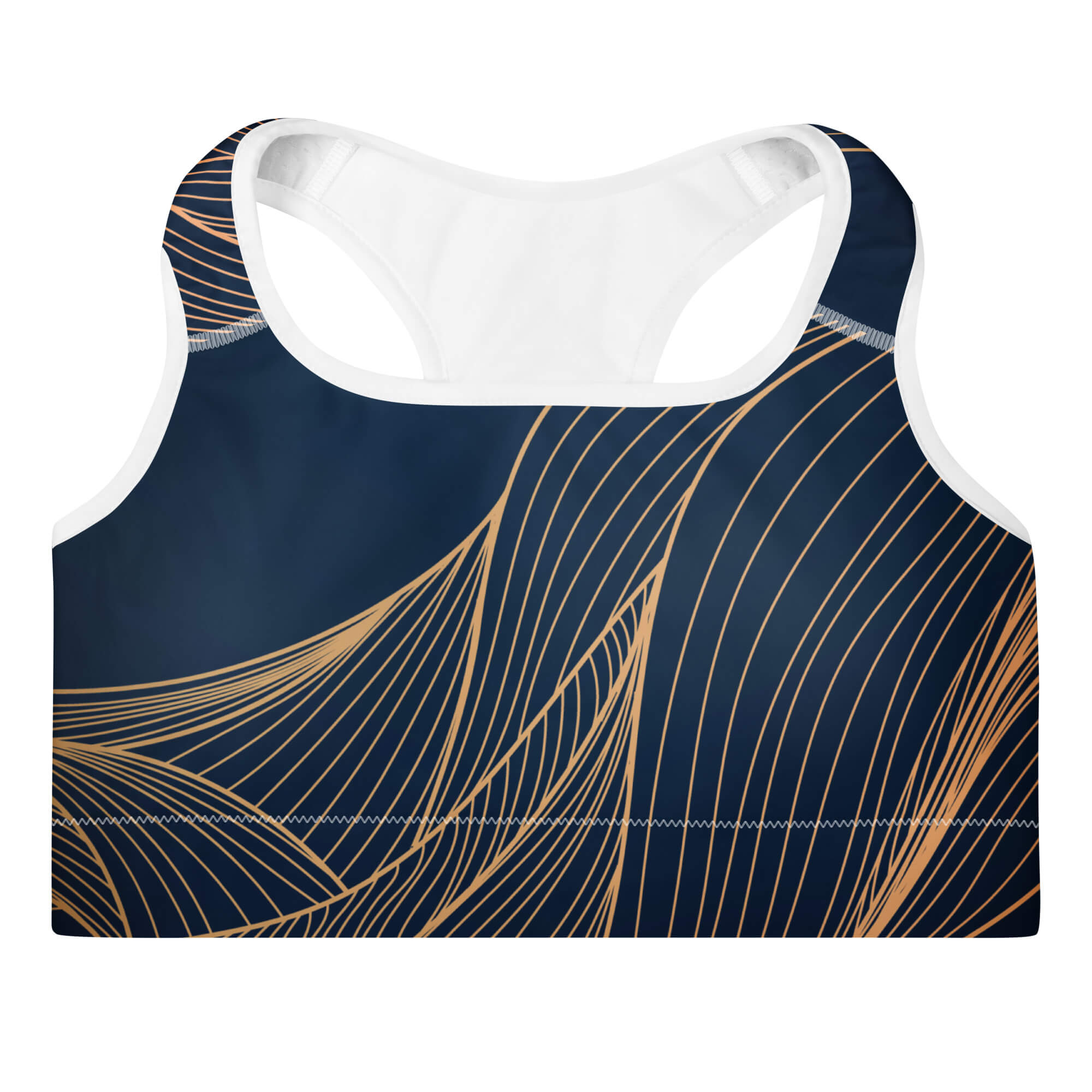 Blauer Sport-BH mit Polsterung – Perfekt für Workout und Training
