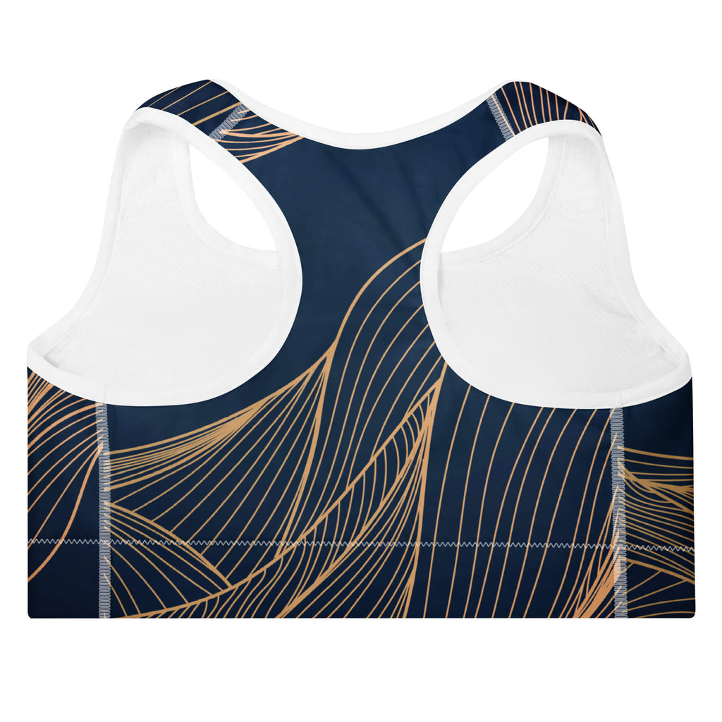 Sport-BH Rückansicht – Racerback-Design für uneingeschränkte Bewegung
