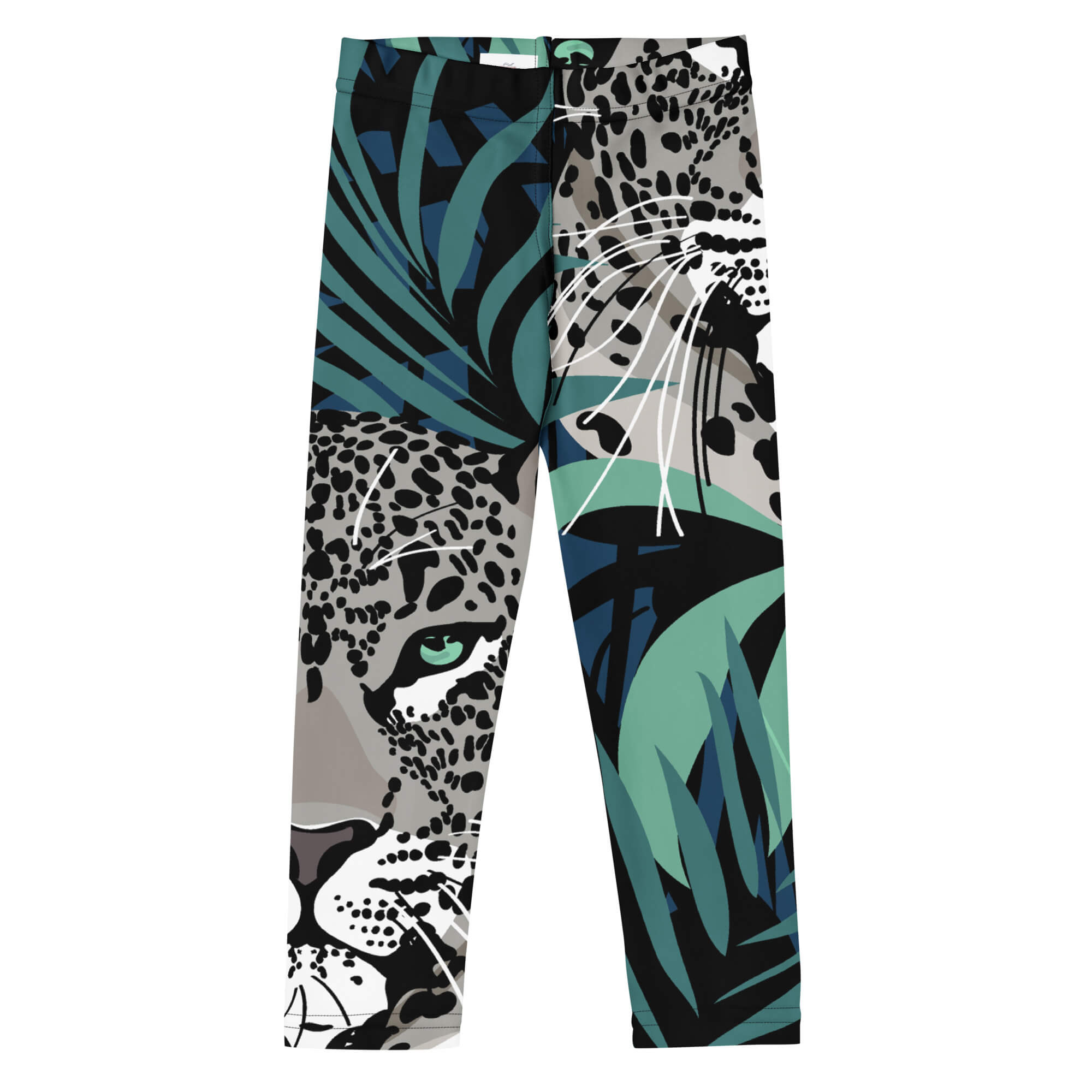 Kinderleggings Detail-Ansicht – weiches Mikrofaser-Material und elastischer Stretch