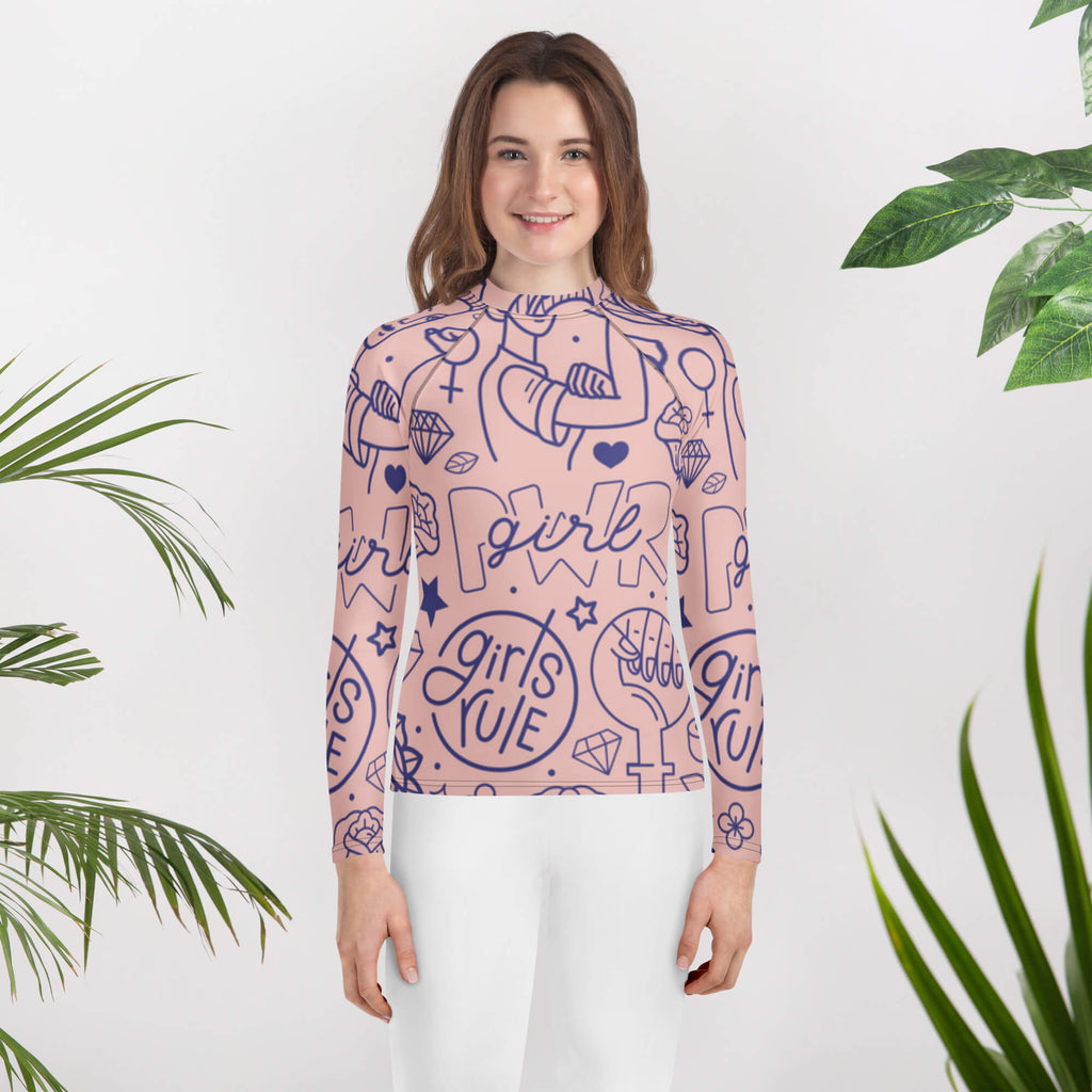 Langarm Rash-Guard für Jugendliche – Sport & Schwimmen - famora-style