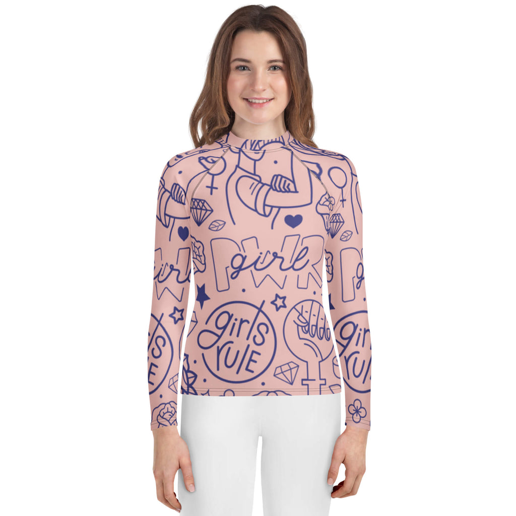 Langarm Rash-Guard für Jugendliche – Sport & Schwimmen - famora-style