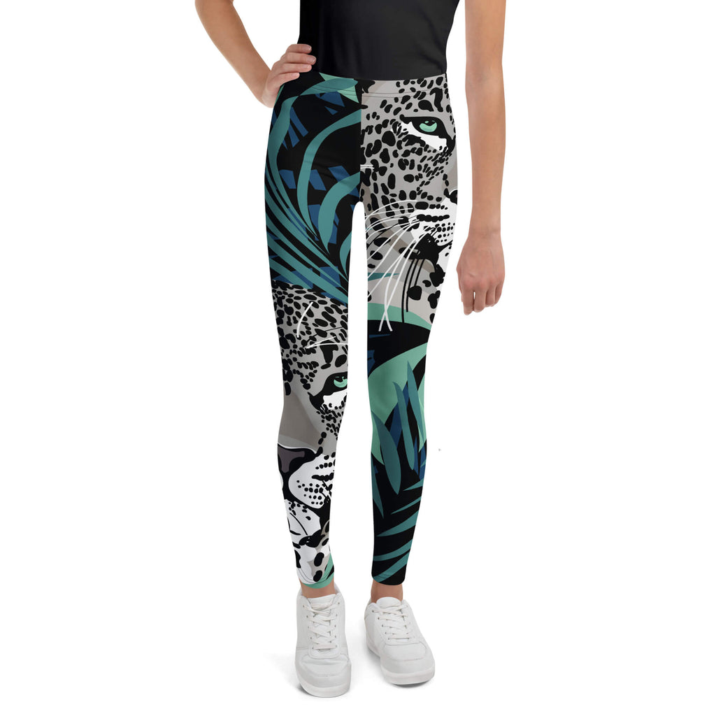 Sport Leggings Mädchen - Seitenansicht - 4-Wege-Stretch Material
