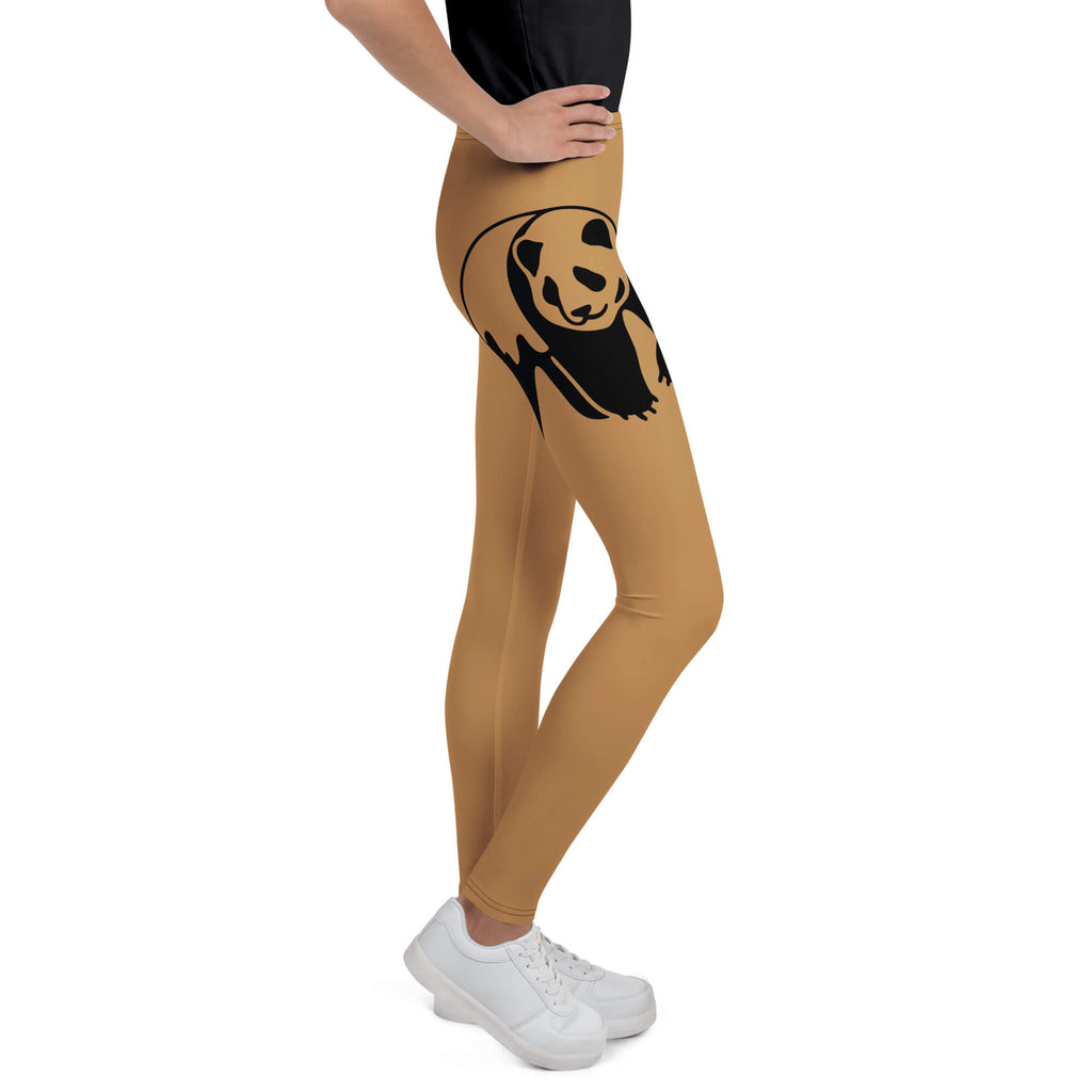 Bequeme Sport Leggings für Mädchen - Vorderseite - recyceltes Polyester