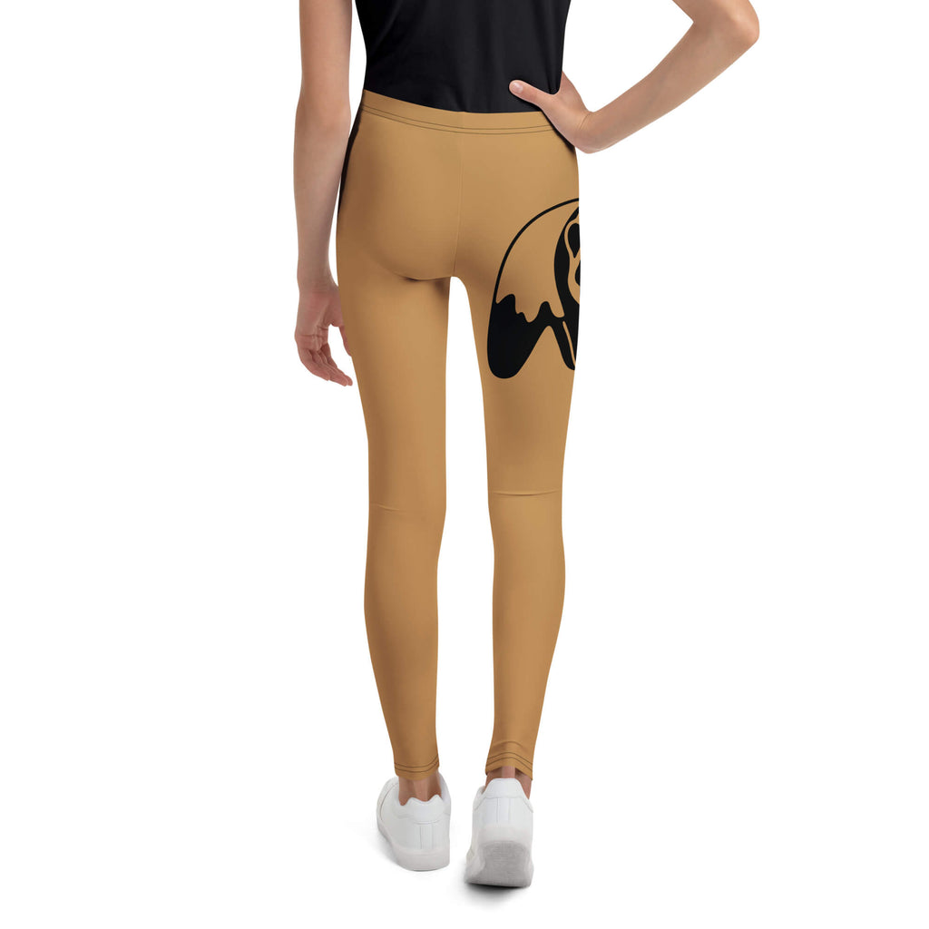 Nachhaltige Jugend Leggings - Rückseite - schnelltrocknend und pflegeleicht