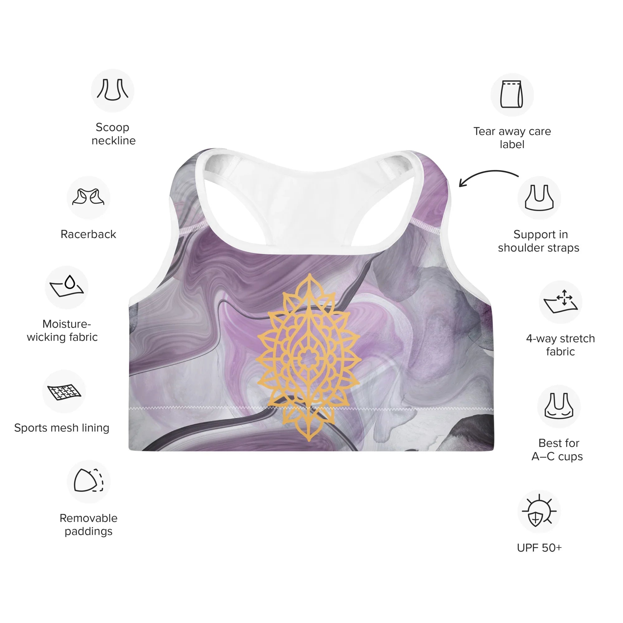 Yoga Sport-BH Vorderansicht