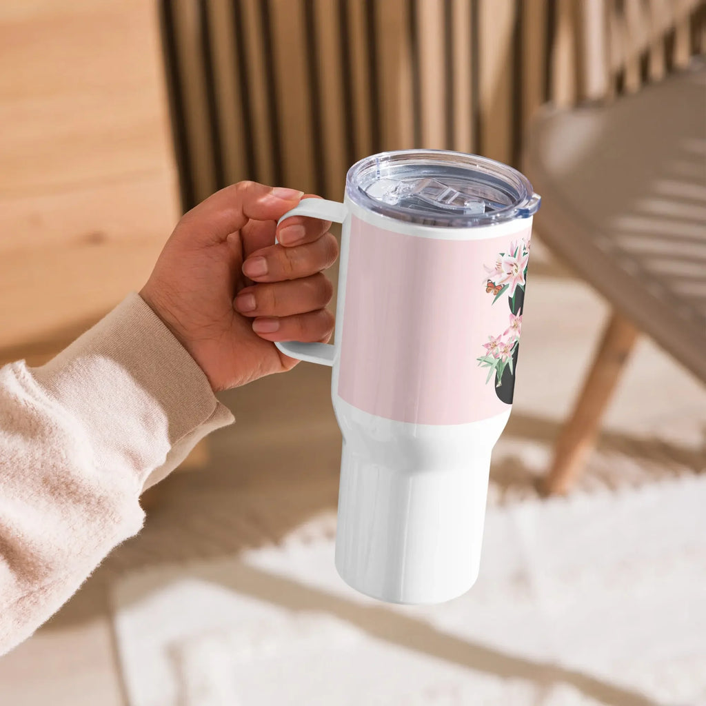 Großer Reisebecher 1,2 Liter mit Griff - für lange Reisen