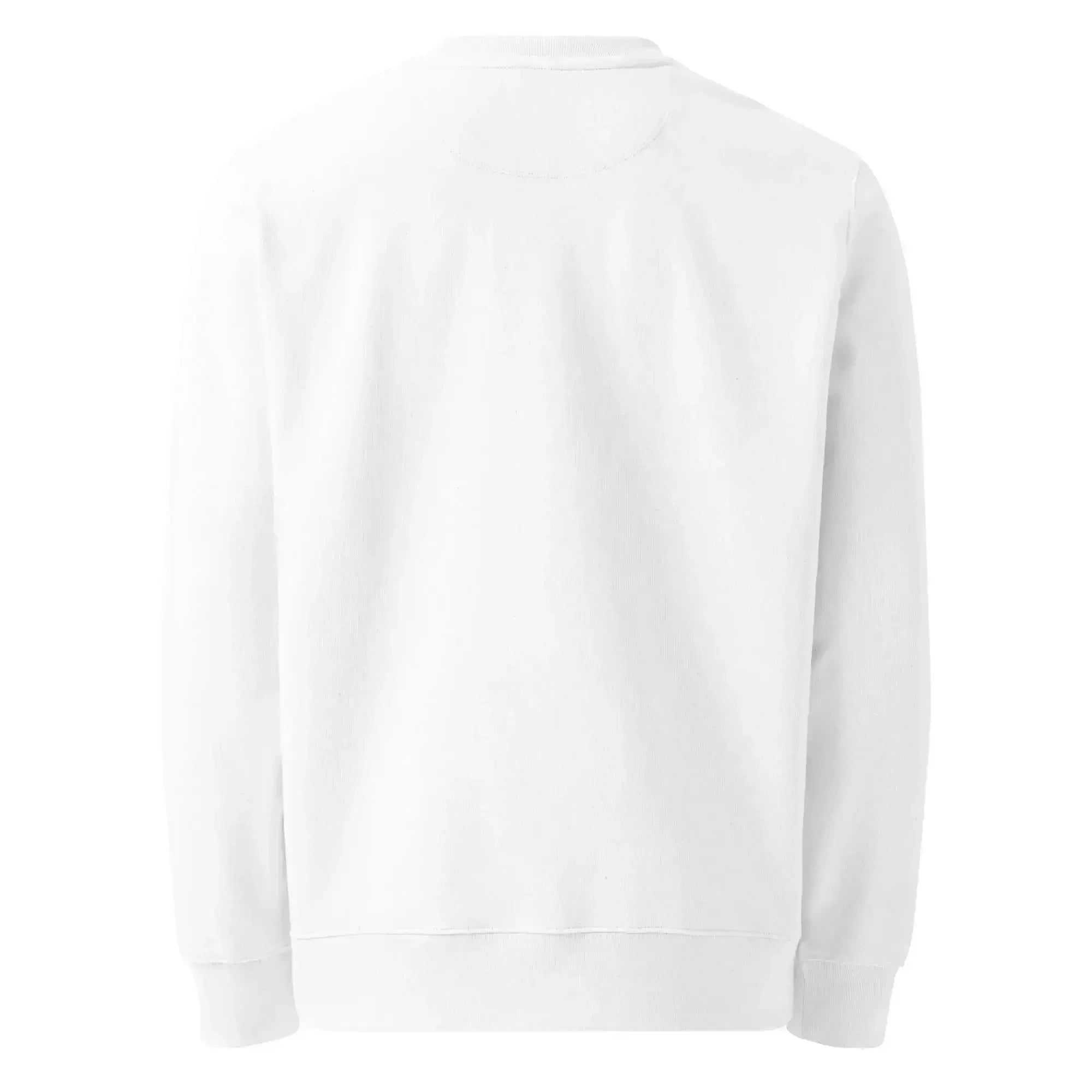 Weißer Bio-Pullover 100% Bio-Baumwolle nachhaltig für Familie - Detailansicht
