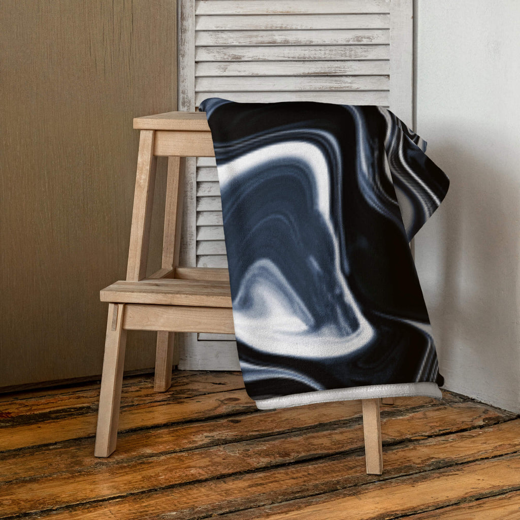 Premium Handtuch mit Allover-Print – Vorderansicht superweich 🛁