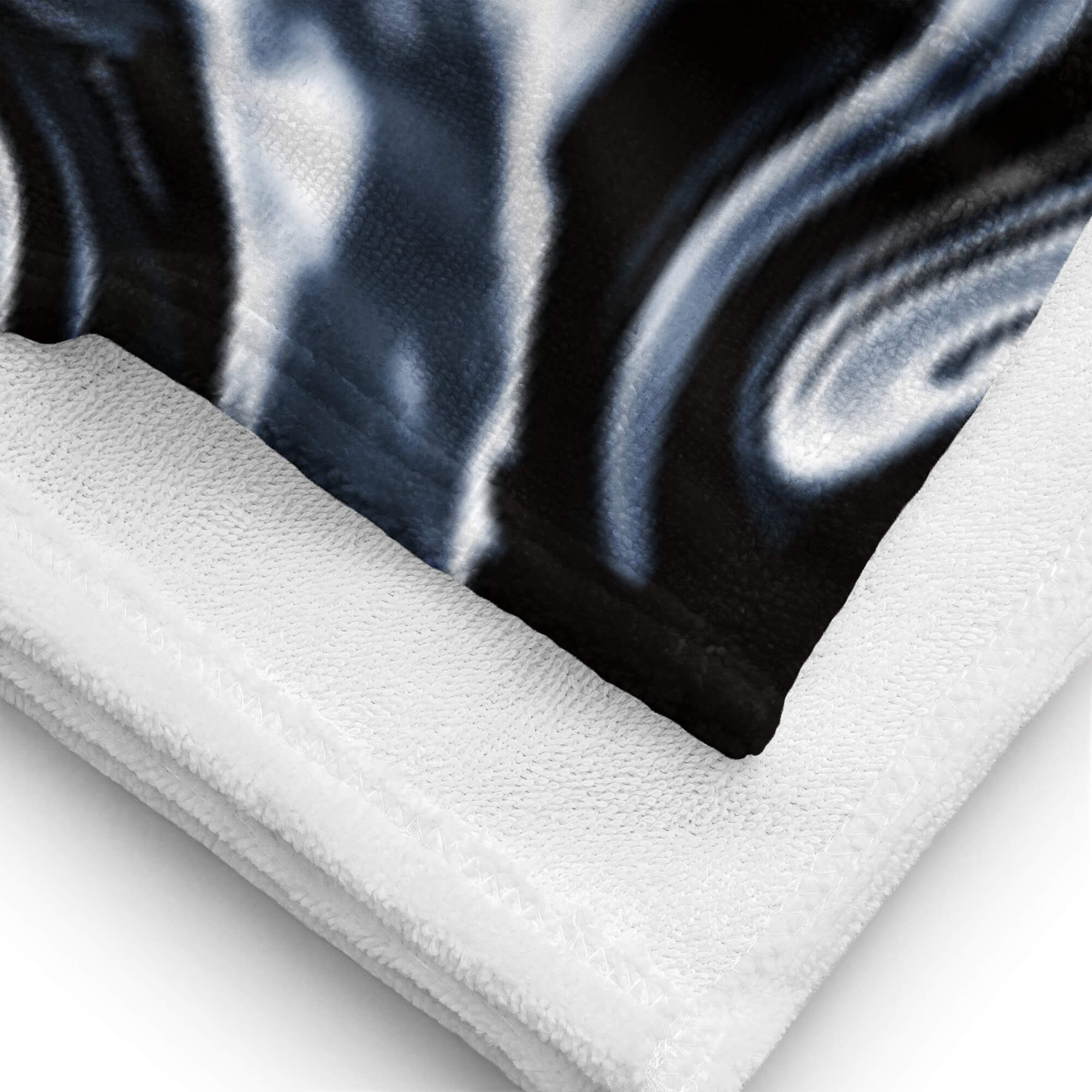 Stylisches Badehandtuch mit Sublimationsdruck – Rückansicht 💧