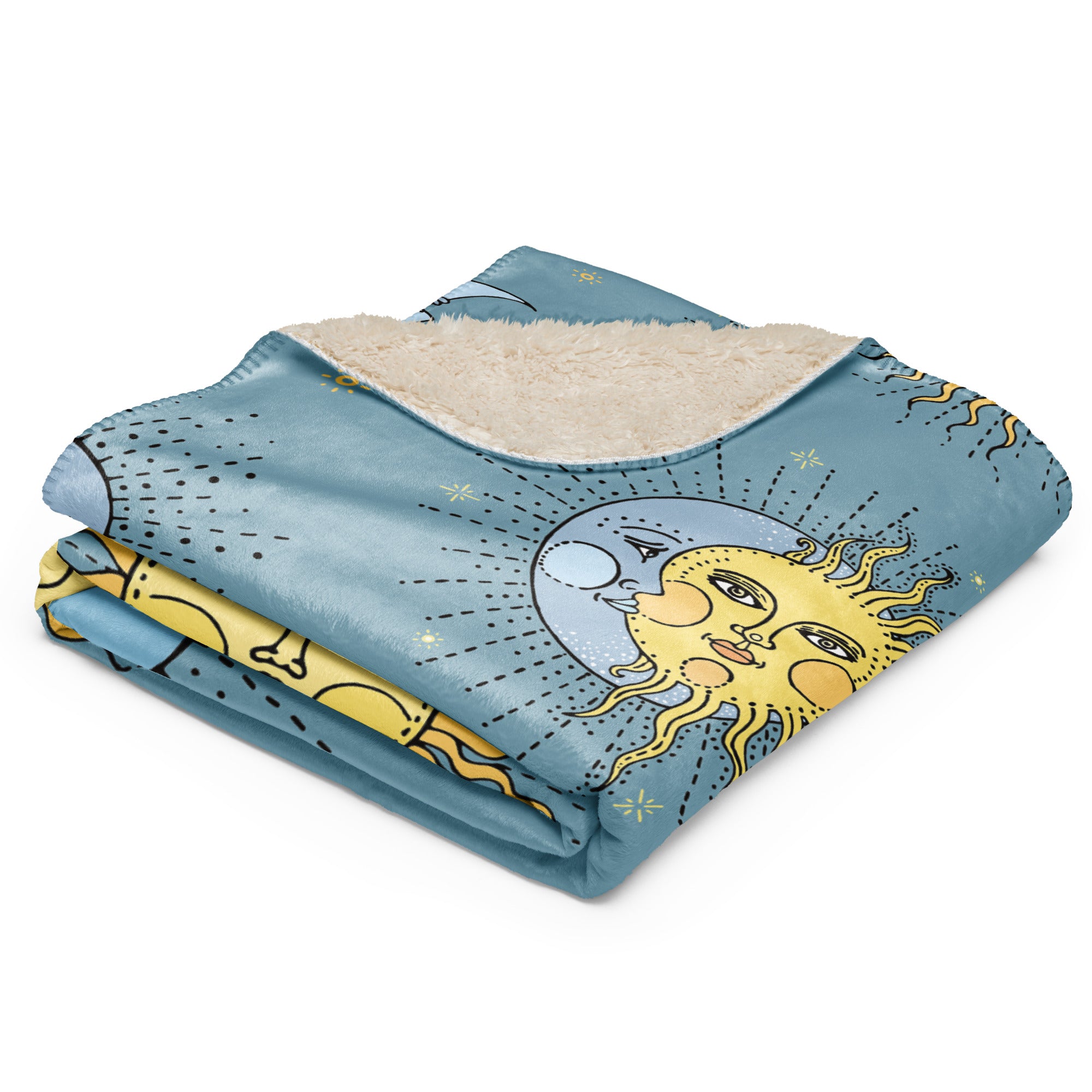 Weiche Sherpa-Decke - Detailansicht Flauschig warm für kalte Tage