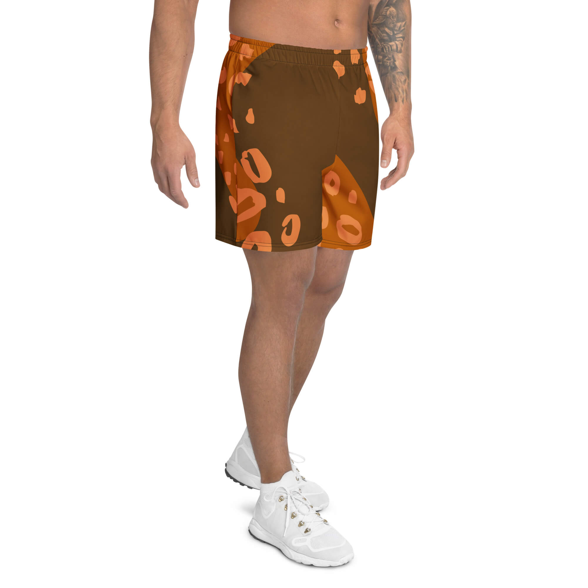 Nachhaltige Sport-Shorts - Linke Rückansicht mit UPF50+ Schutz