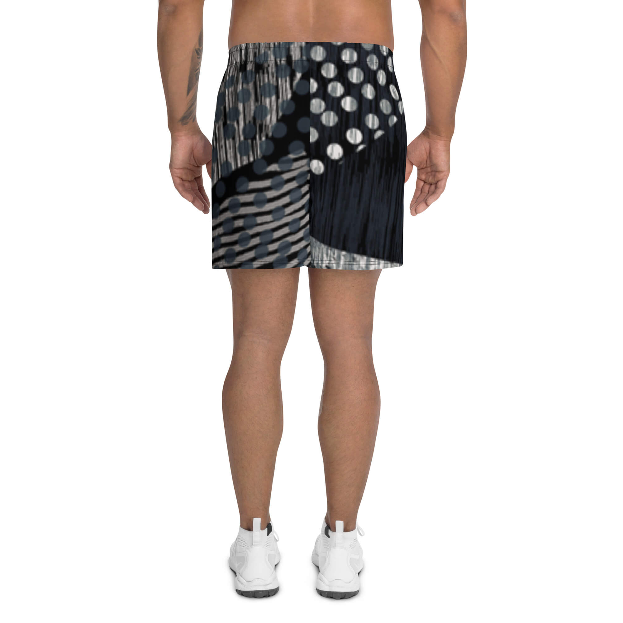 Schnelltrocknende Trainings-Shorts - Rückansicht mit Mesh-Taschen