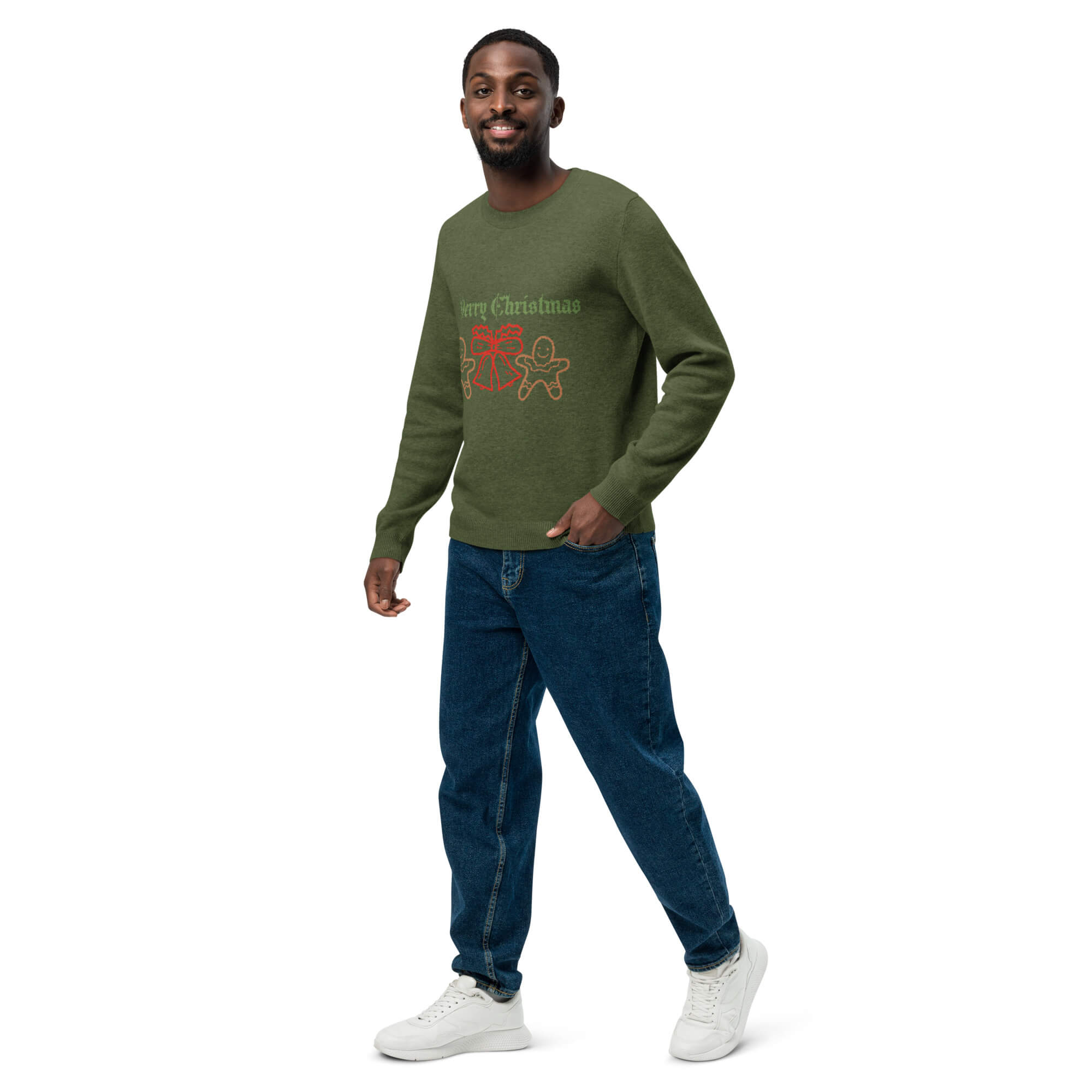 Klassischer Strickpullover Rundhals Frontansicht – Zeitlos eleganter Pullover für Herbst und Winter – Premium Qualität
