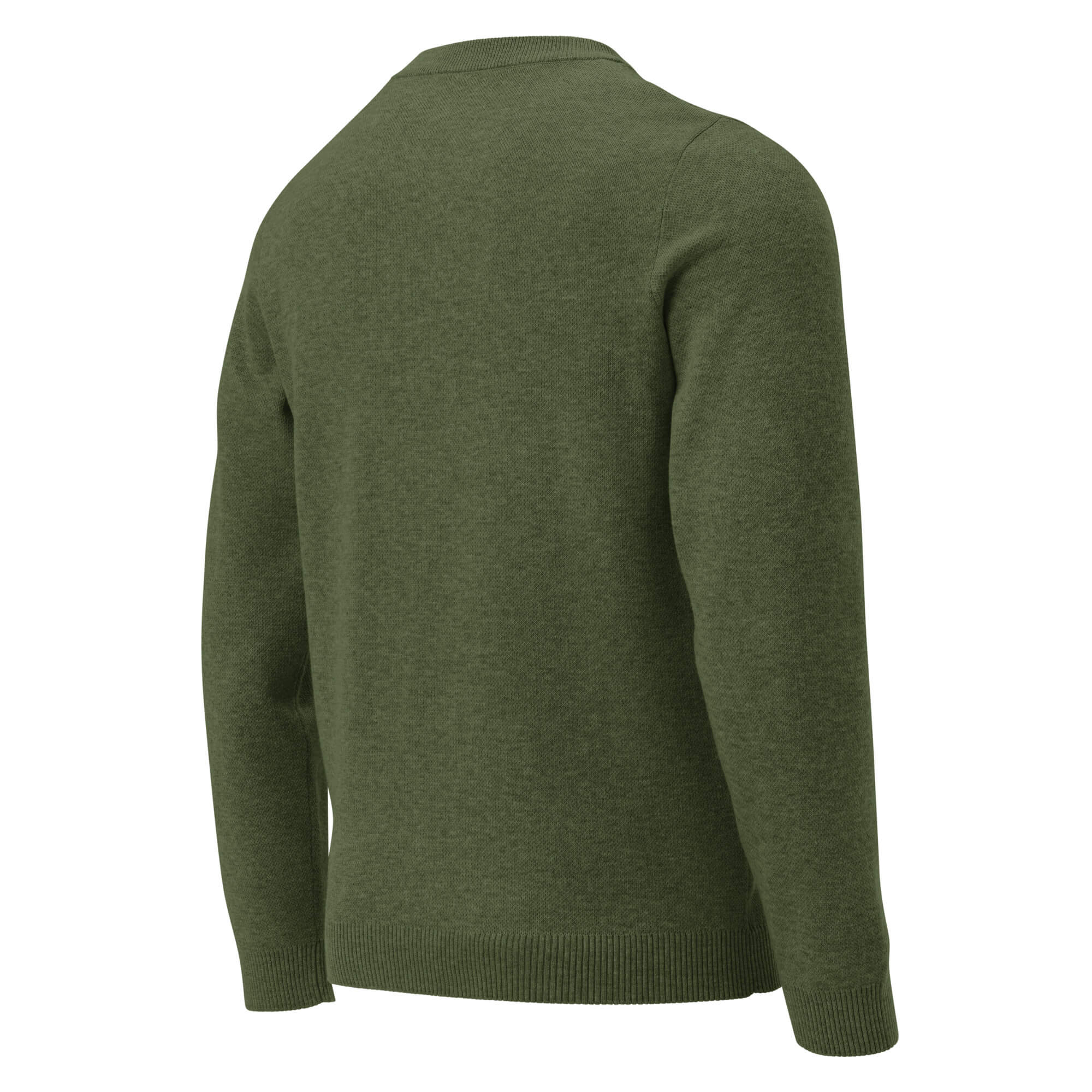 Klassischer Strickpullover Rückansicht rechts – Zeitloses Design für Damen und Herren – Kuschelig warm
