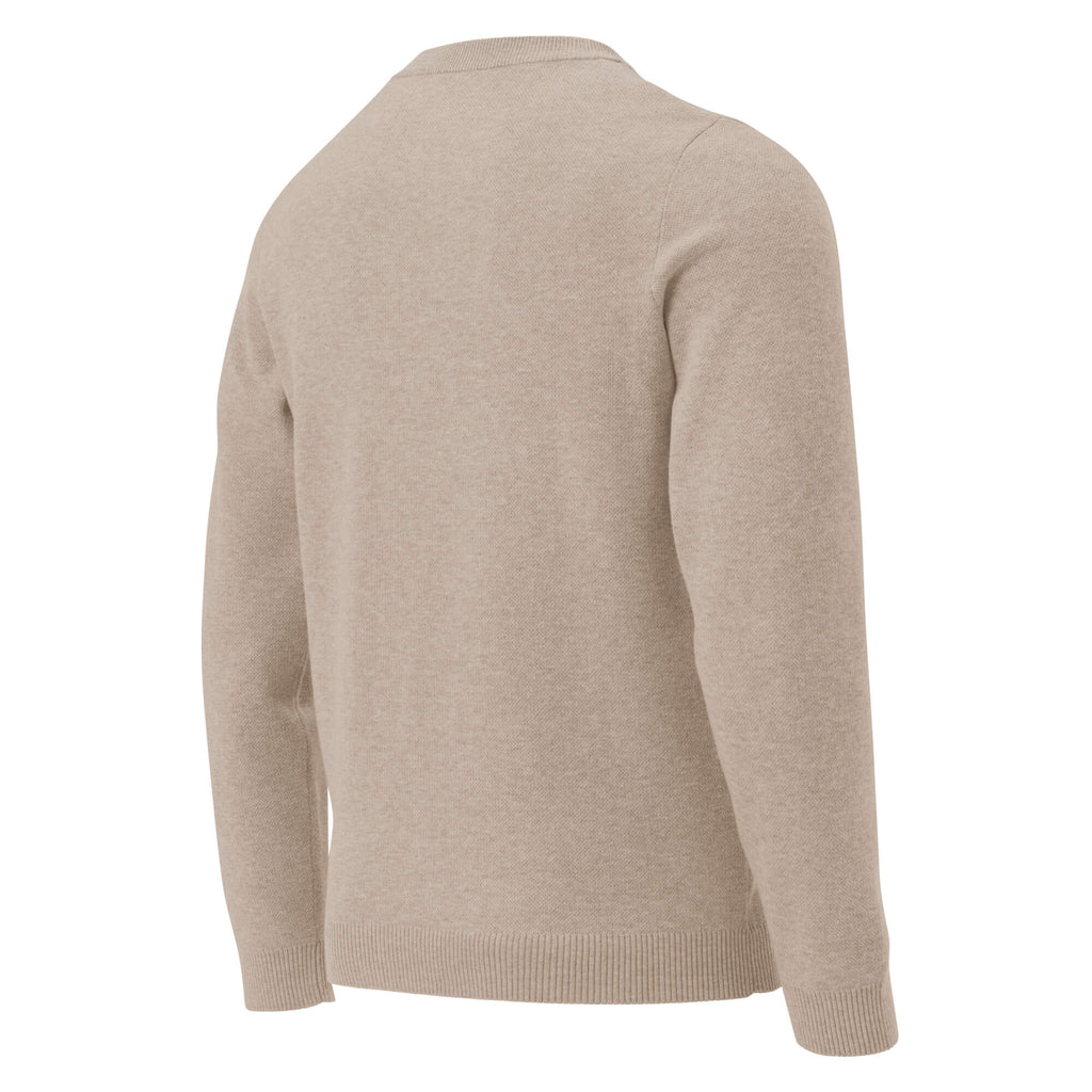 Rundhals-Strickpullover Rückansicht rechts – Zeitloses Design für Damen und Herren
