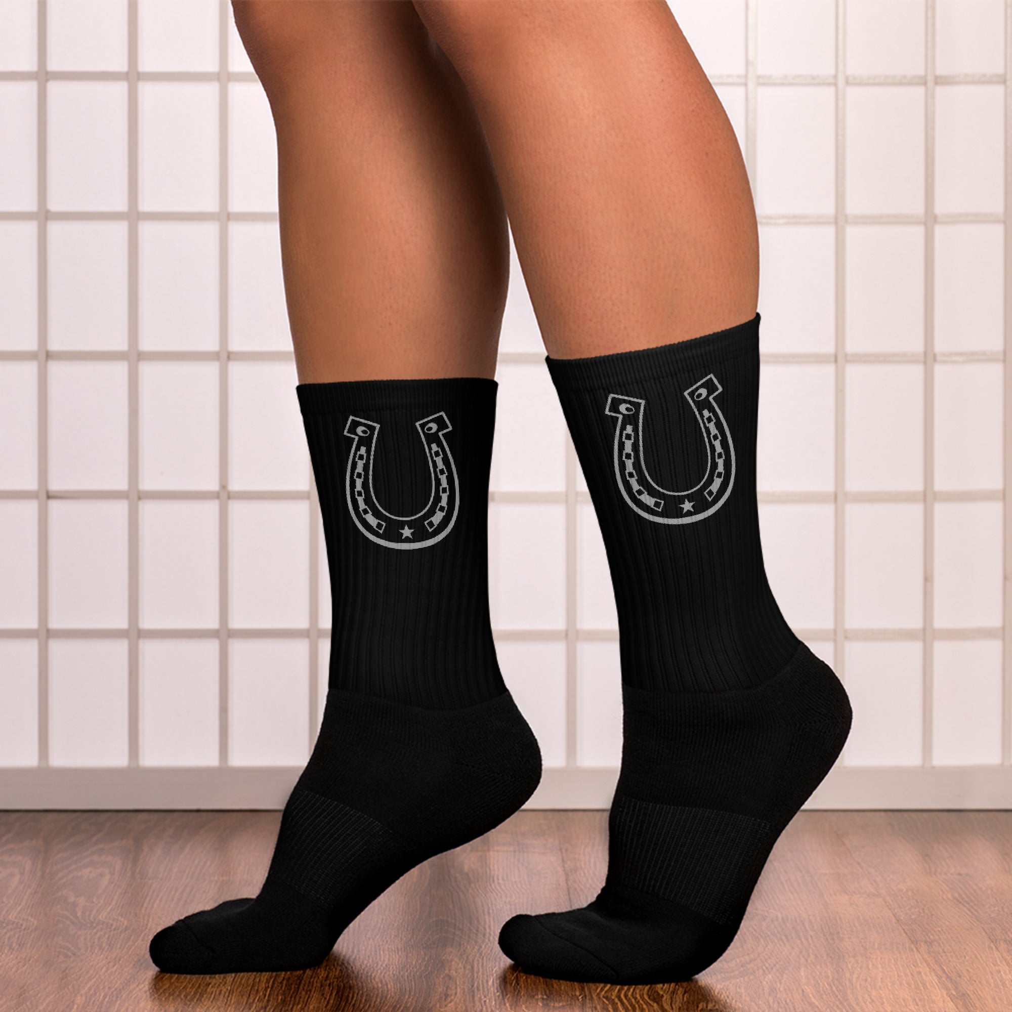 Bequeme Unisex-Socken – linke Socke Seitenansicht
