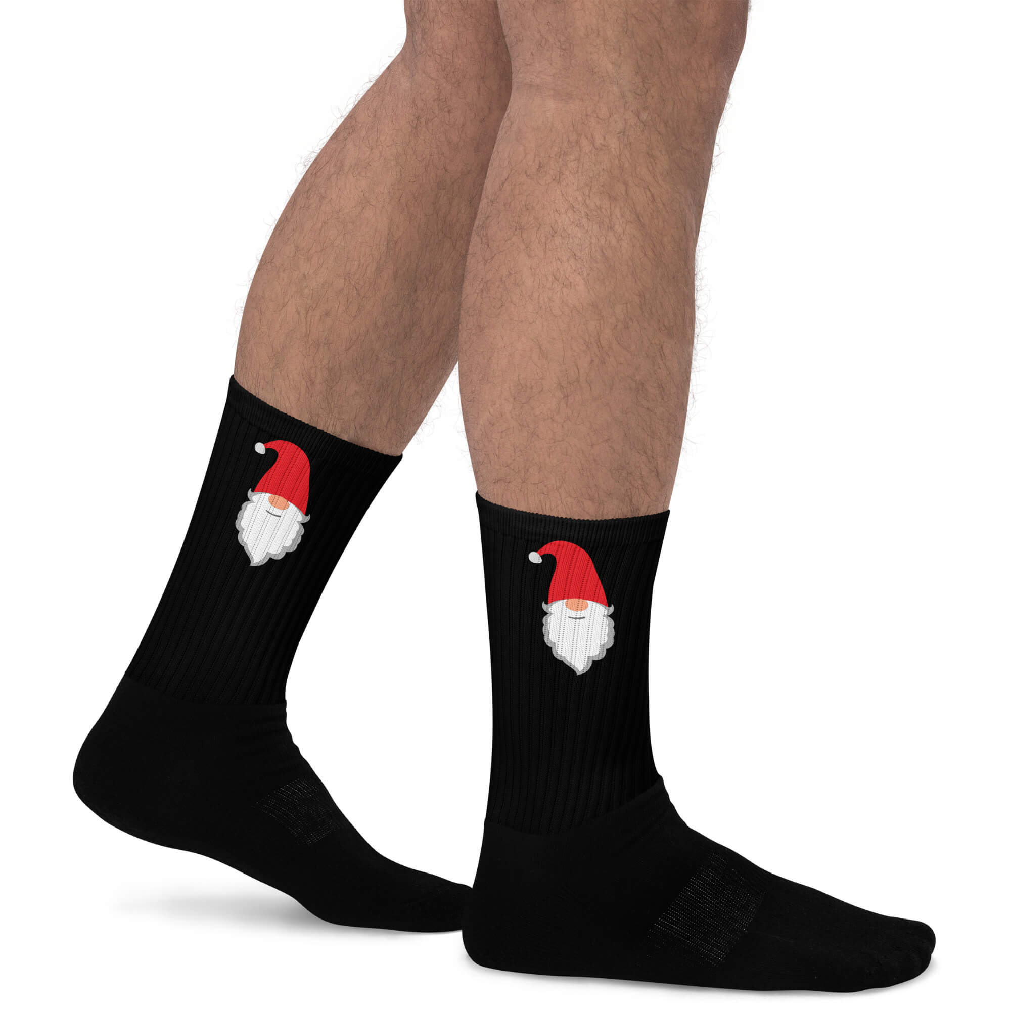 Wichtel-Socken rechte Seite - Weihnachtsmotiv mit Wichtel-Design