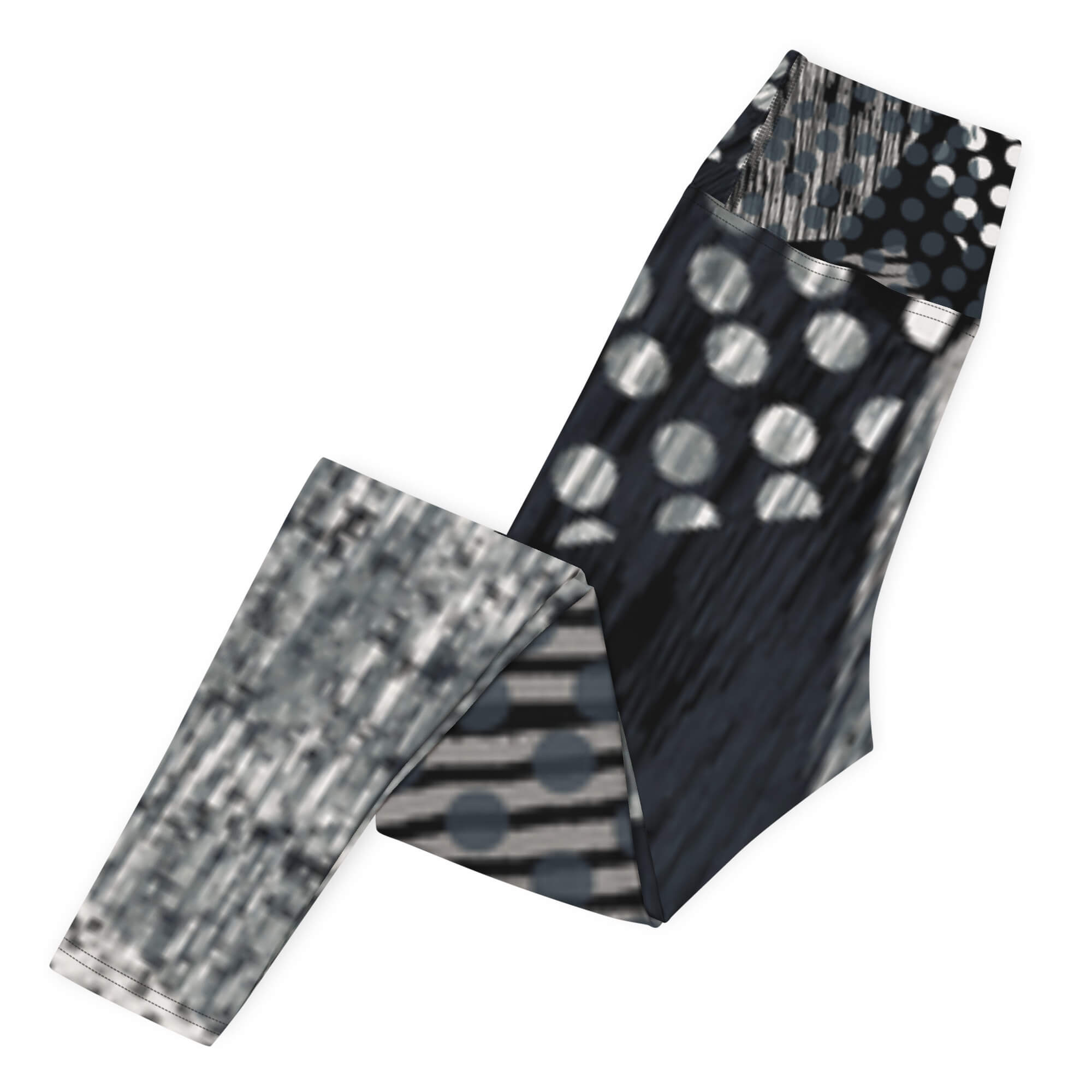 Seamless Yoga-Leggings - Seitenansicht links mit nahtlosem Look