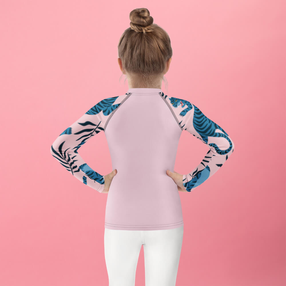Rash-Guard Kinder Rückansicht schnelltrocknend Wassersport
