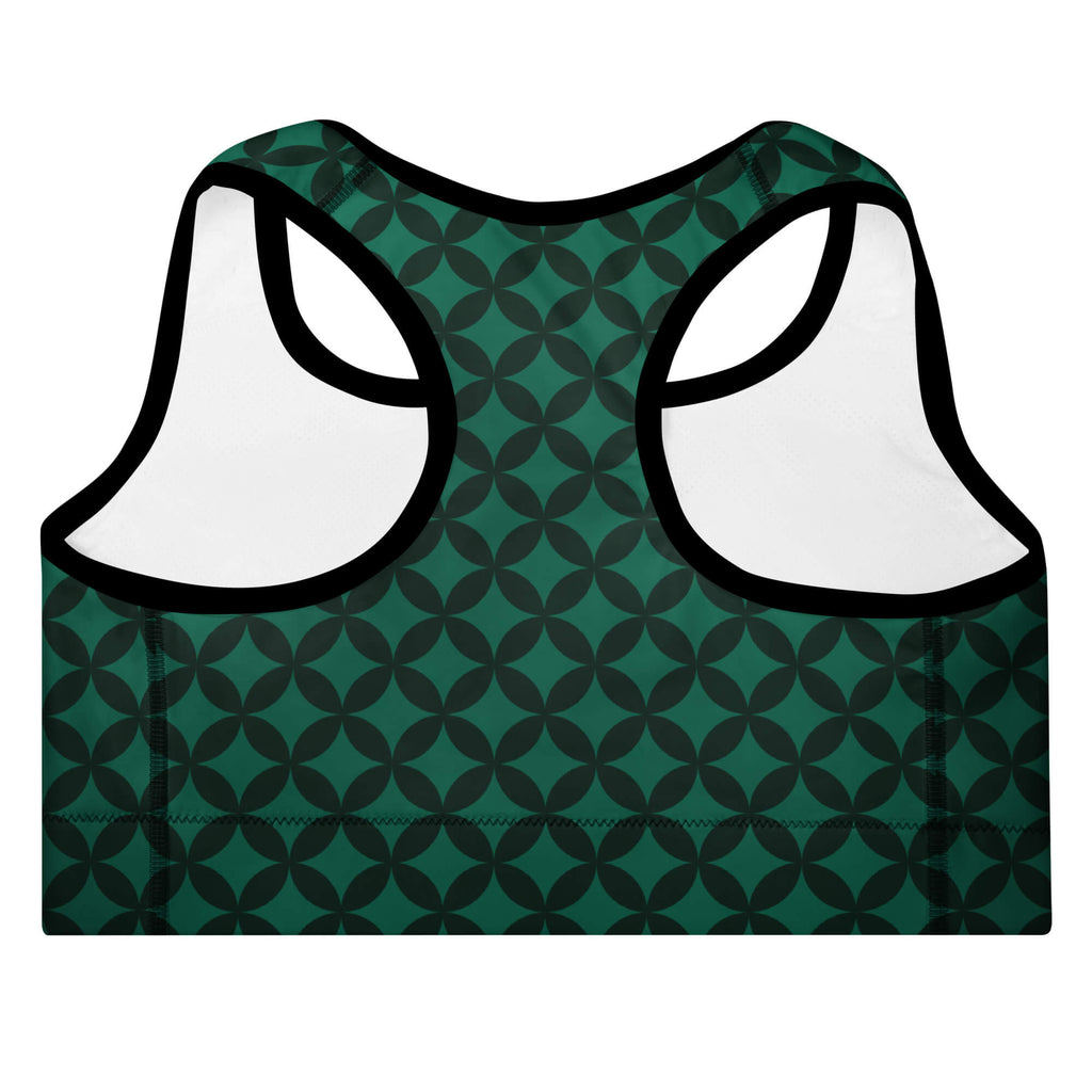 Waldkraft Sport-BH Schwarz – Rückenansicht | Racerback-Schnitt | Yoga & Fitness