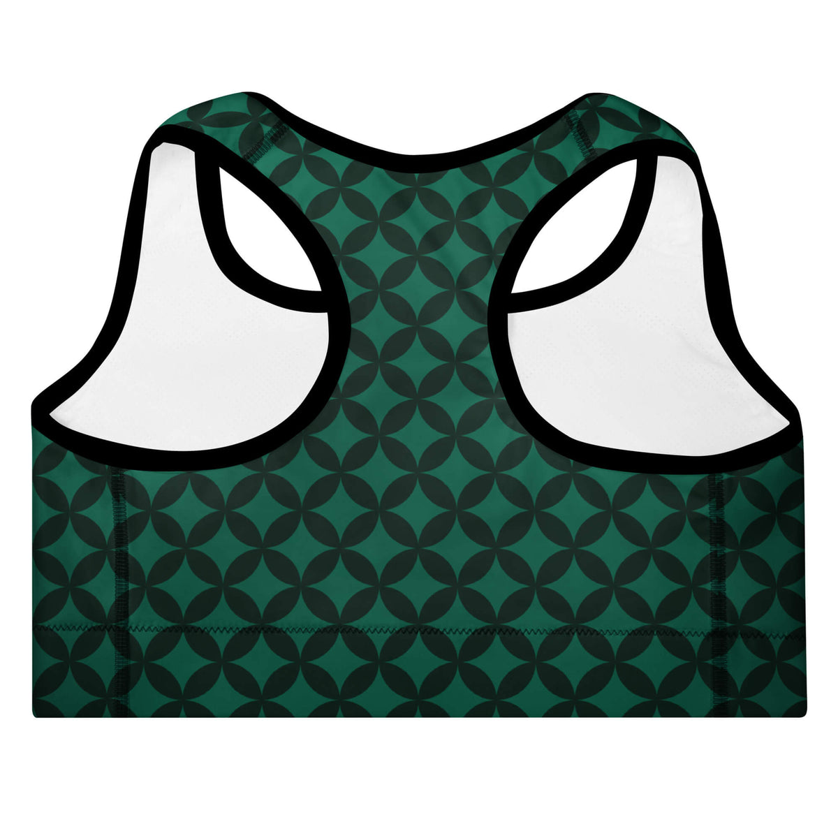 Waldkraft Sport-BH Schwarz – Rückenansicht | Racerback-Schnitt | Yoga & Fitness