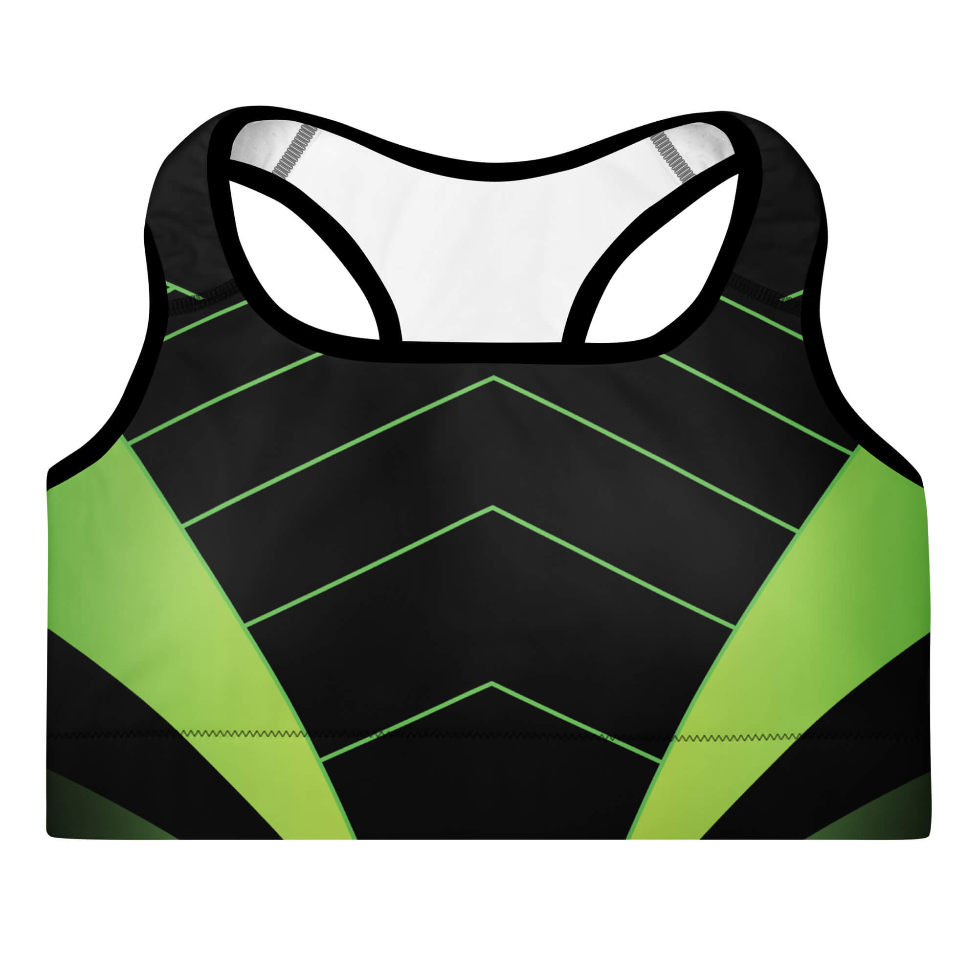 Waldnacht Sport-BH Schwarz-Grün getragen – Damen Activewear für Yoga & Pilates | Famora-Stil