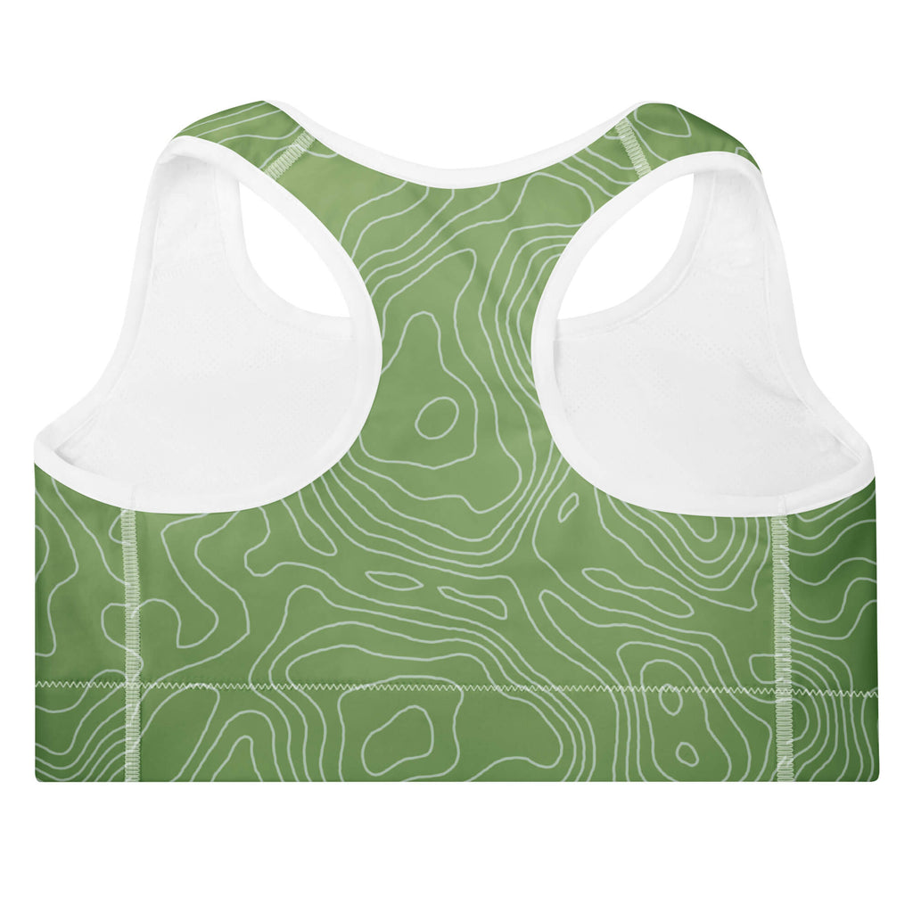 Frühlingswind Sport-BH Mintgrün Rückansicht – Racerback mit Vier-Wege-Stretch | Famora-Stil