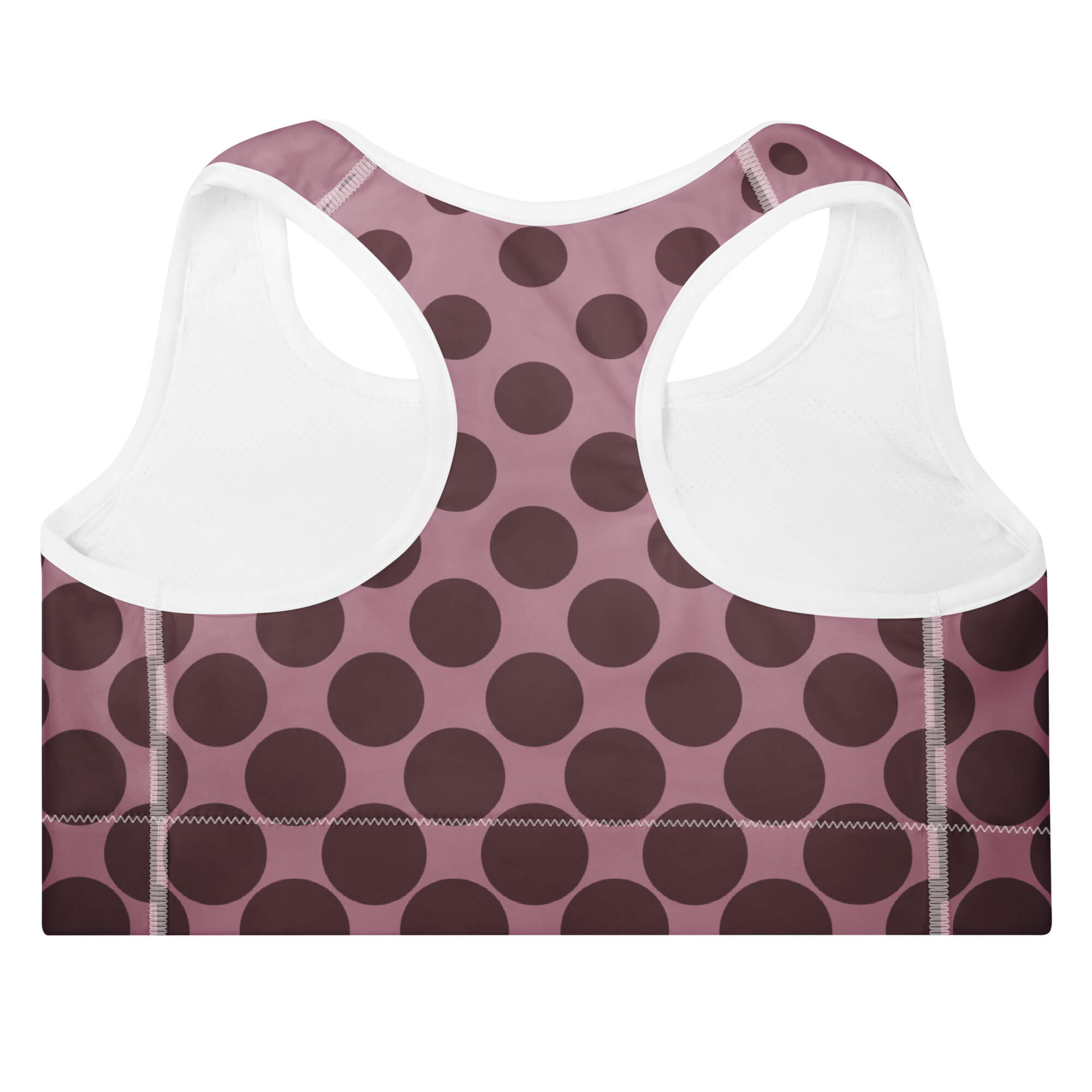 Mondkreis Sport-BH Rosegold Rückansicht – Racerback mit Vier-Wege-Stretch | Famora-Stil