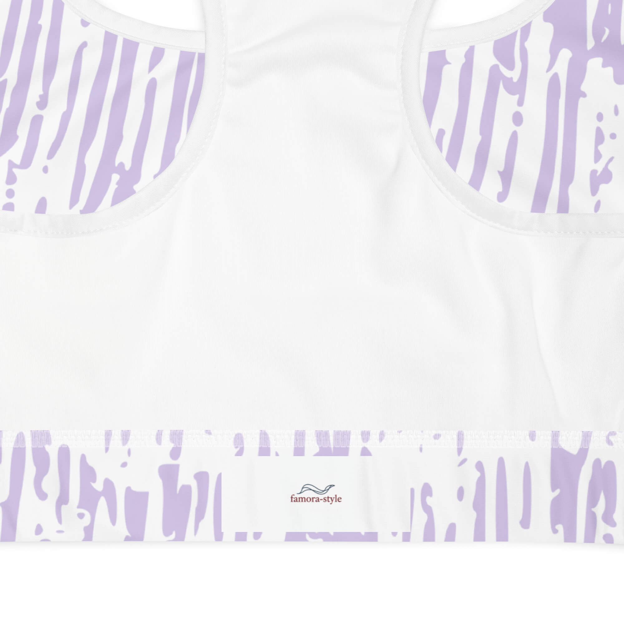 „Lichtblick Sport-BH – Detailansicht Polster & Netzfutter, recycelter Polyester"