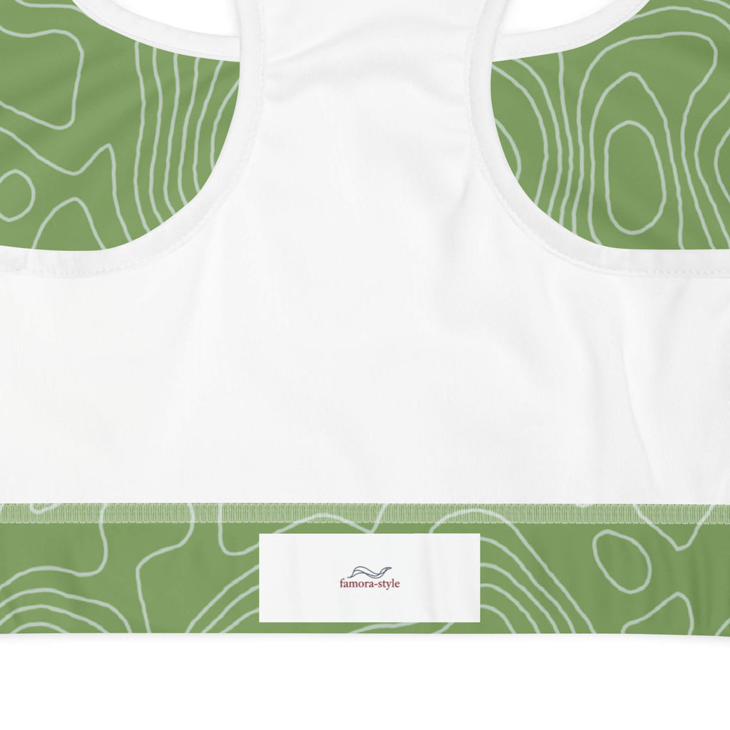 Frühlingswind Sport-BH Mintgrün Flatlay – nachhaltige Damen Sportswear XS–2XL | Famora-Stil