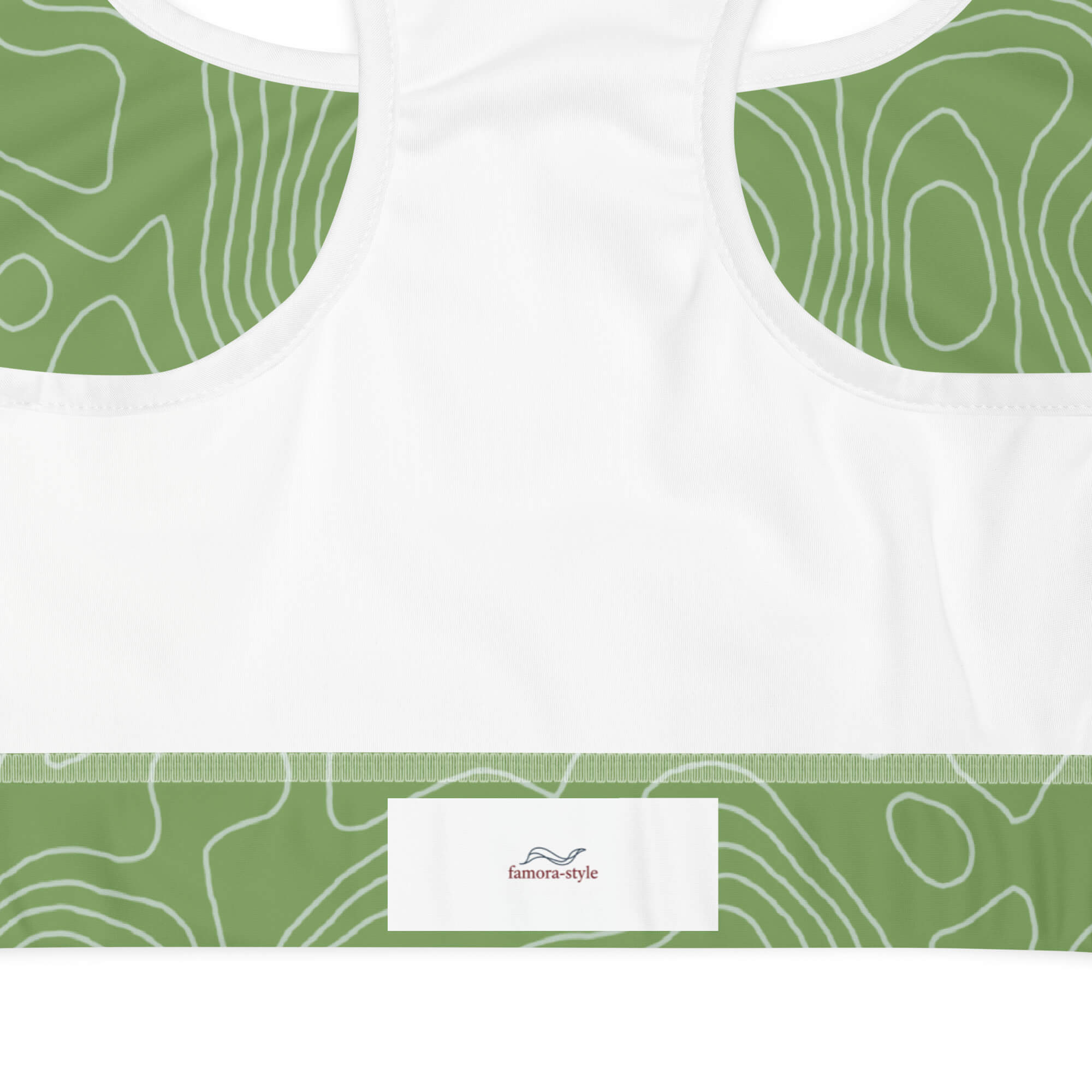 Frühlingswind Sport-BH Mintgrün Flatlay – nachhaltige Damen Sportswear XS–2XL | Famora-Stil