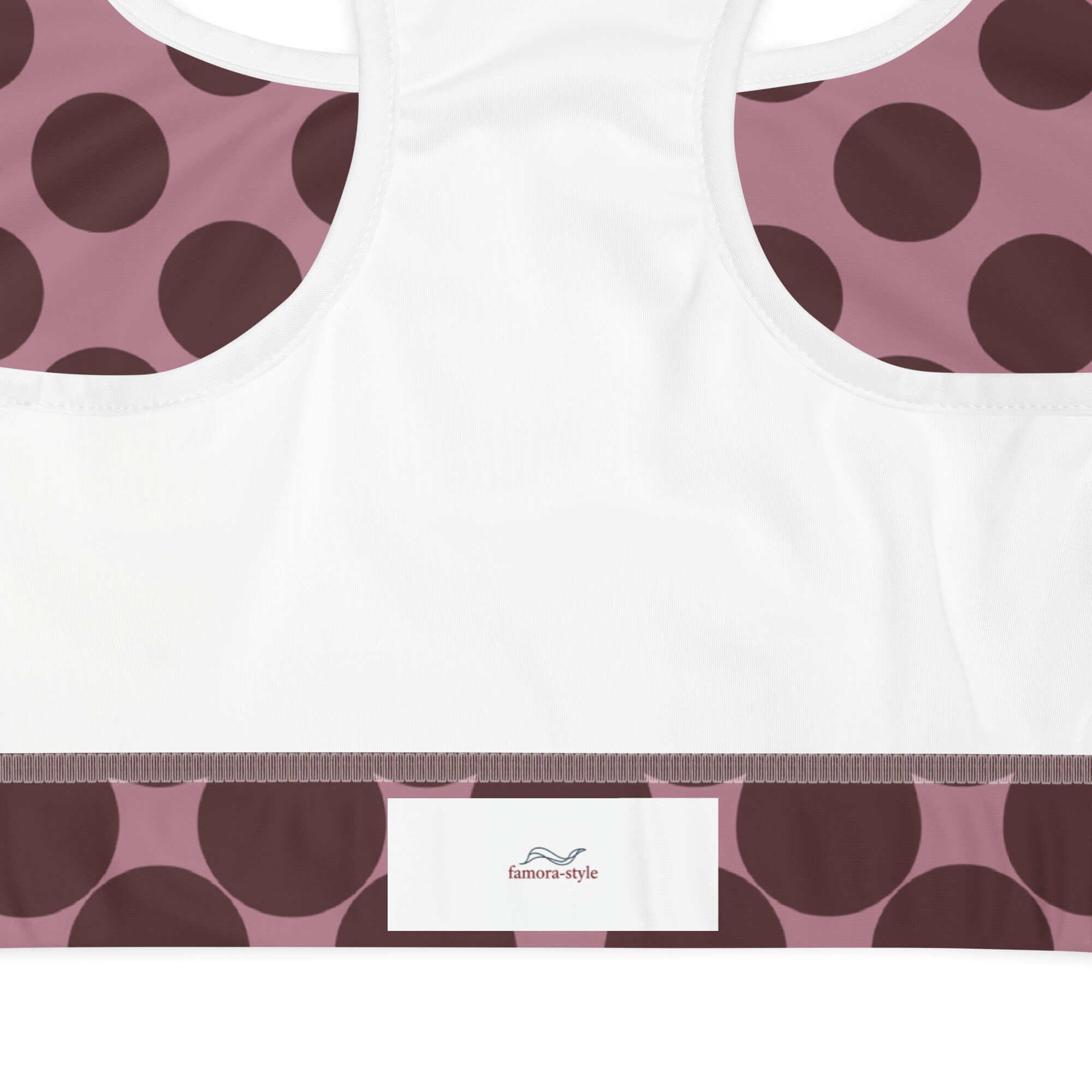 Mondkreis Sport-BH – Detail Unterbrustband & Racerback für maximalen Halt | Famora-Stil
