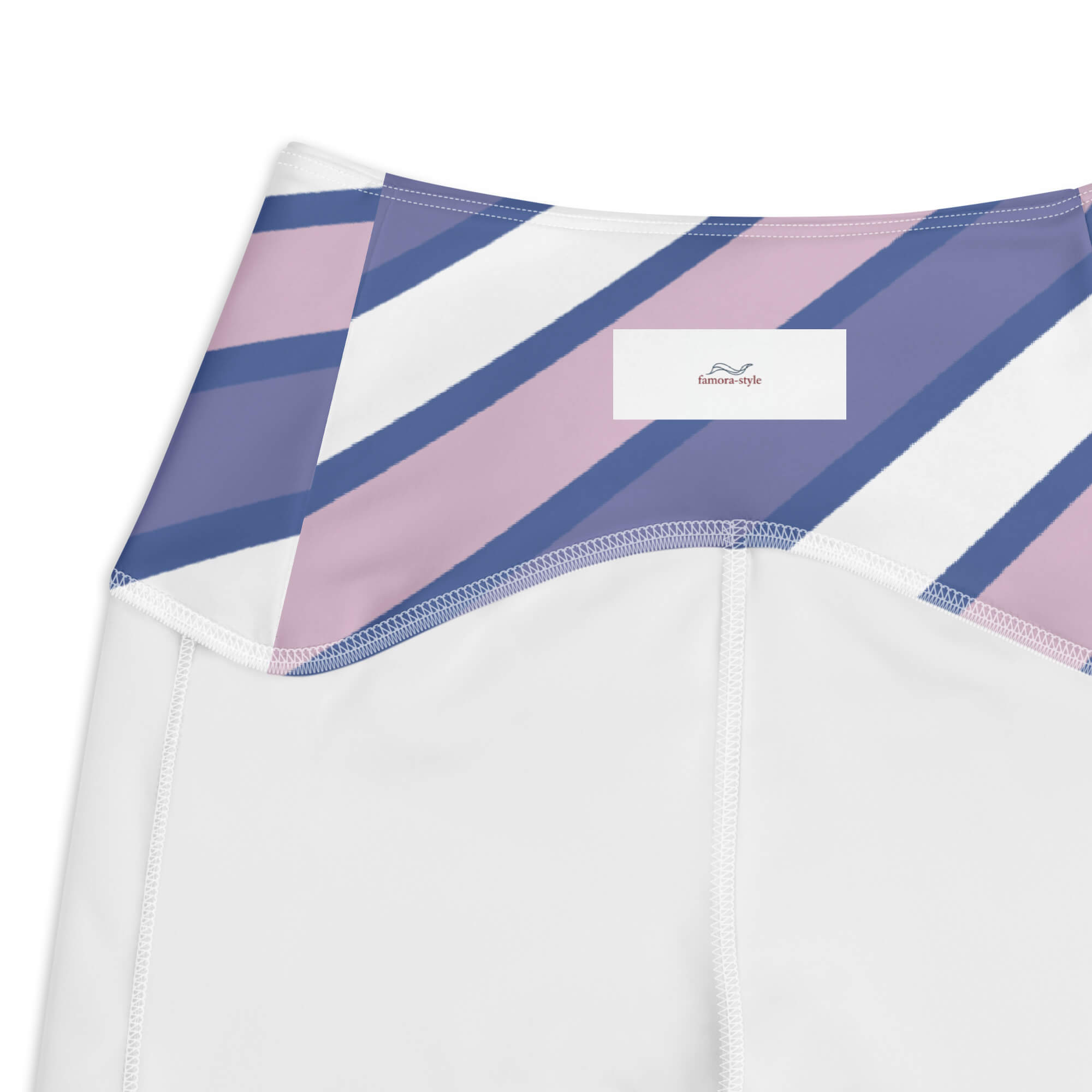 Abendrot Leggings Materialdetail – recyceltes Polyester UPF 50+ | famora-style