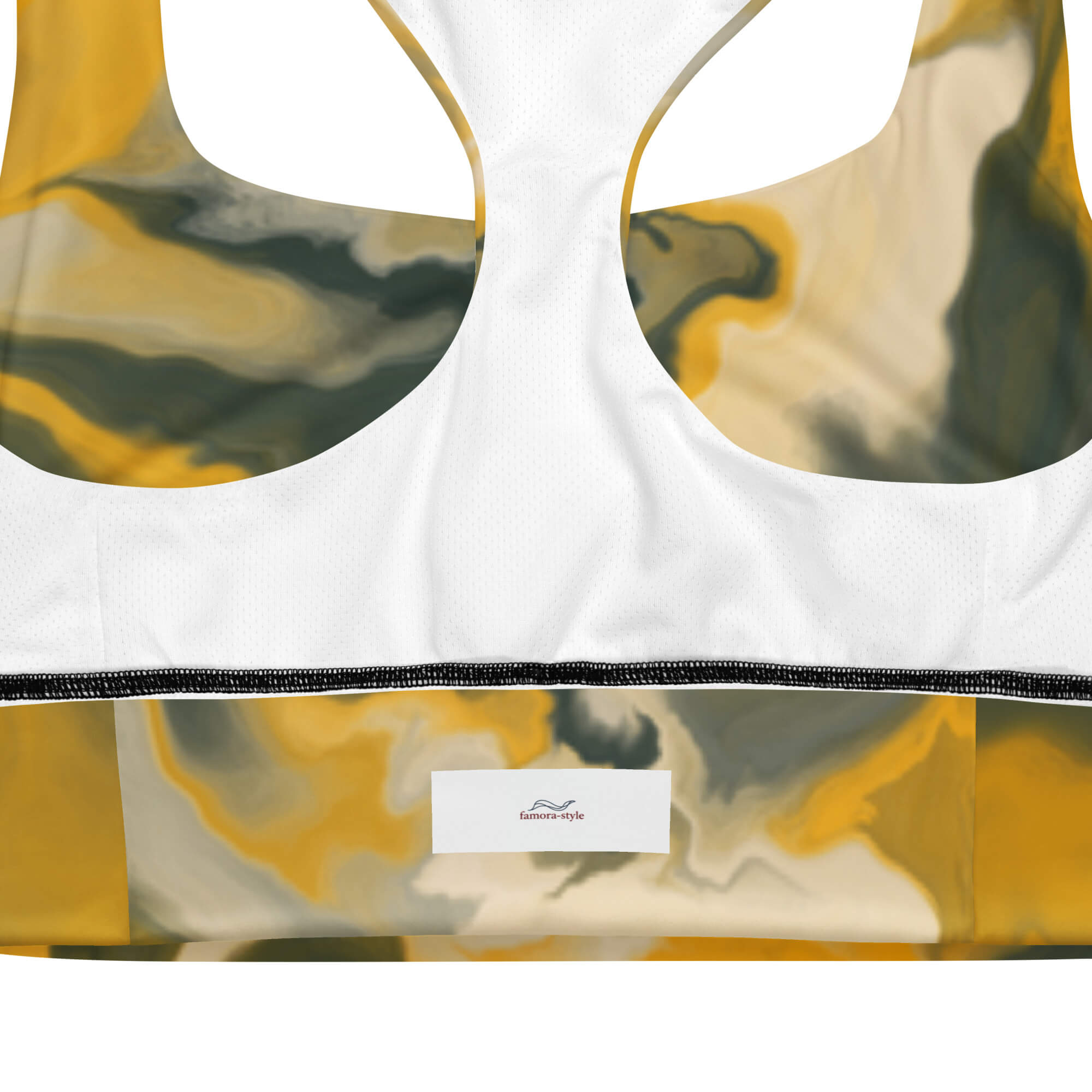 Pure Strength Longline Sport-BH – Produktdetails – Herausnehmbare Polster & Mesh-Futter