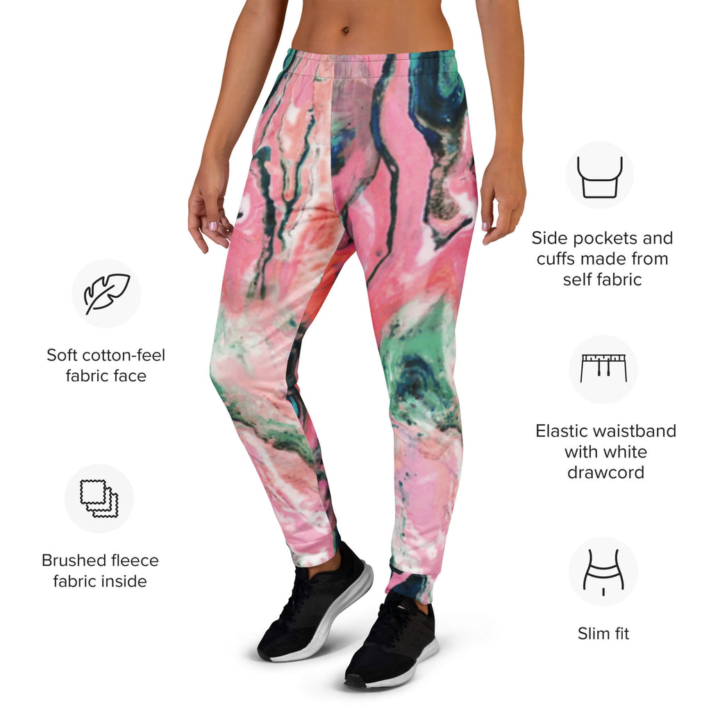Flow & Balance Jogginghose – Seitenansicht links – Nachhaltige Damen-Jogginghose für Yoga & Wellness