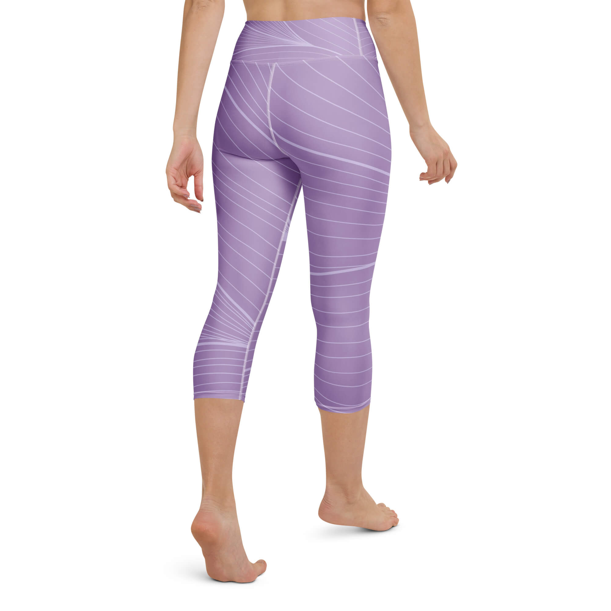  Freier Atem Capri Leggings Rückansicht – High Waist Capri für Yoga & Natur | famora-style 